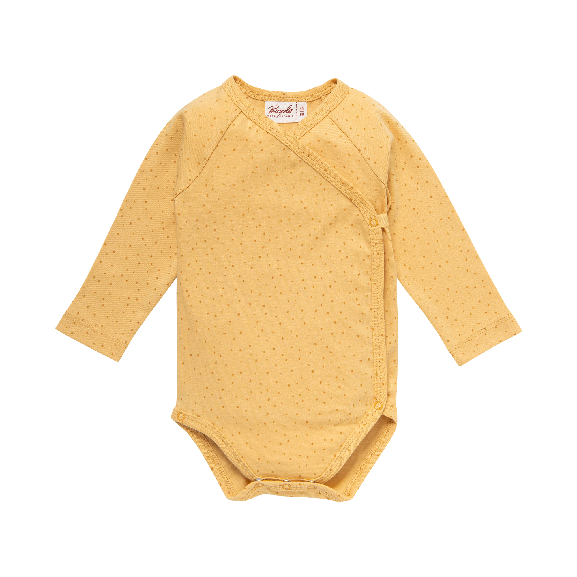 Wickelbodys, People Wear Organic, Gelb – Produktansicht