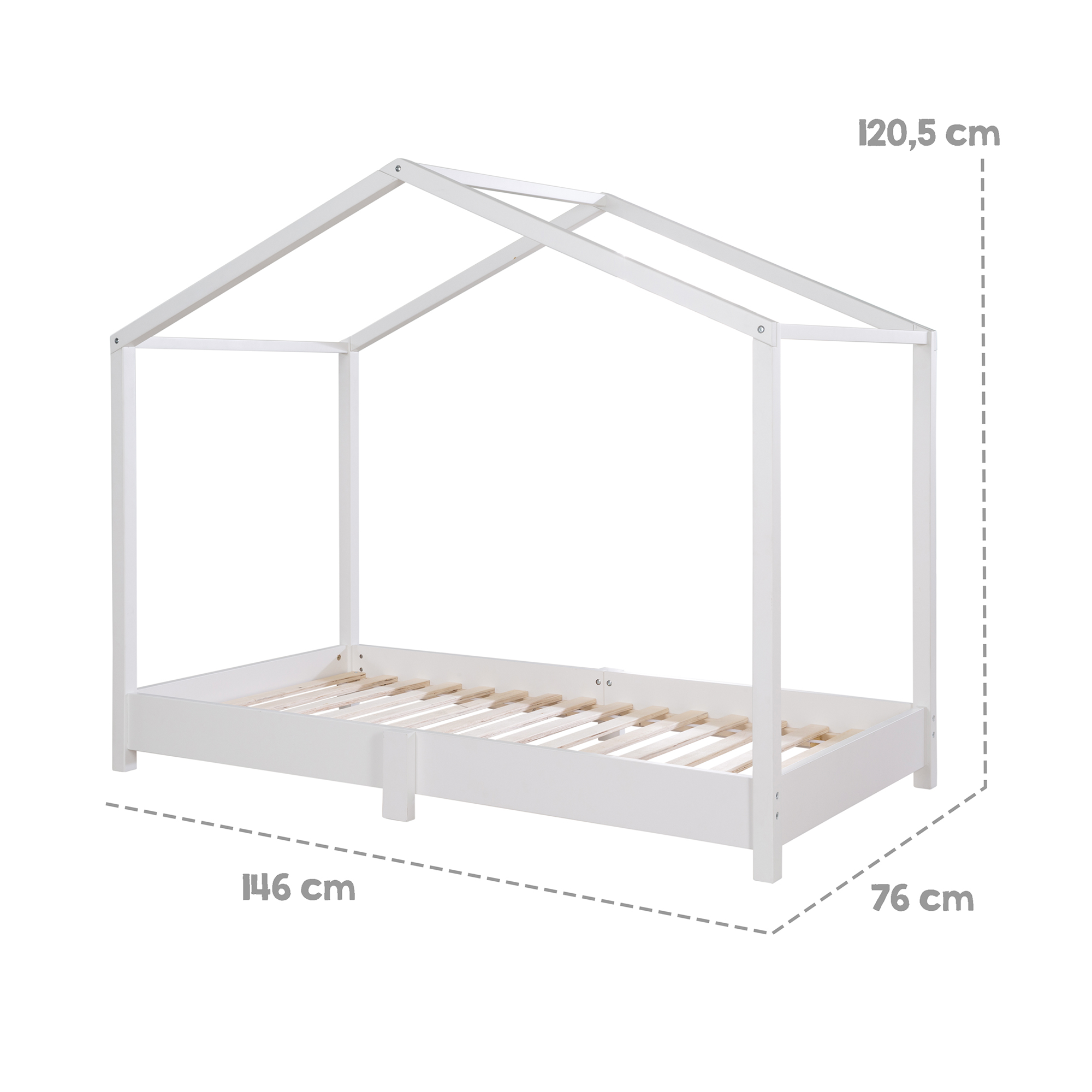 Hausbett, roba, Weiß – Produktansicht