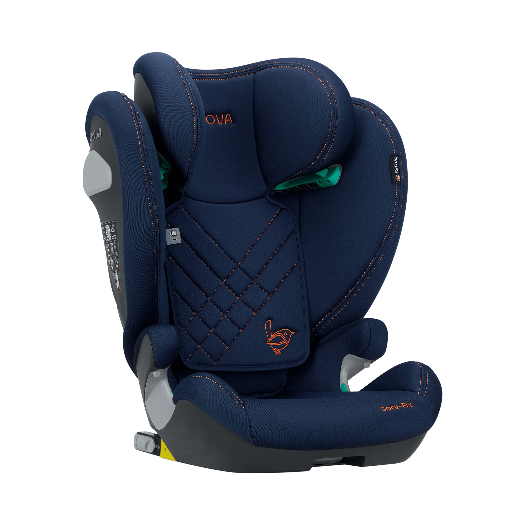 Kindersitze 15-36 kg, Gruppe 2/3, AVOVA, Blau – Produktansicht