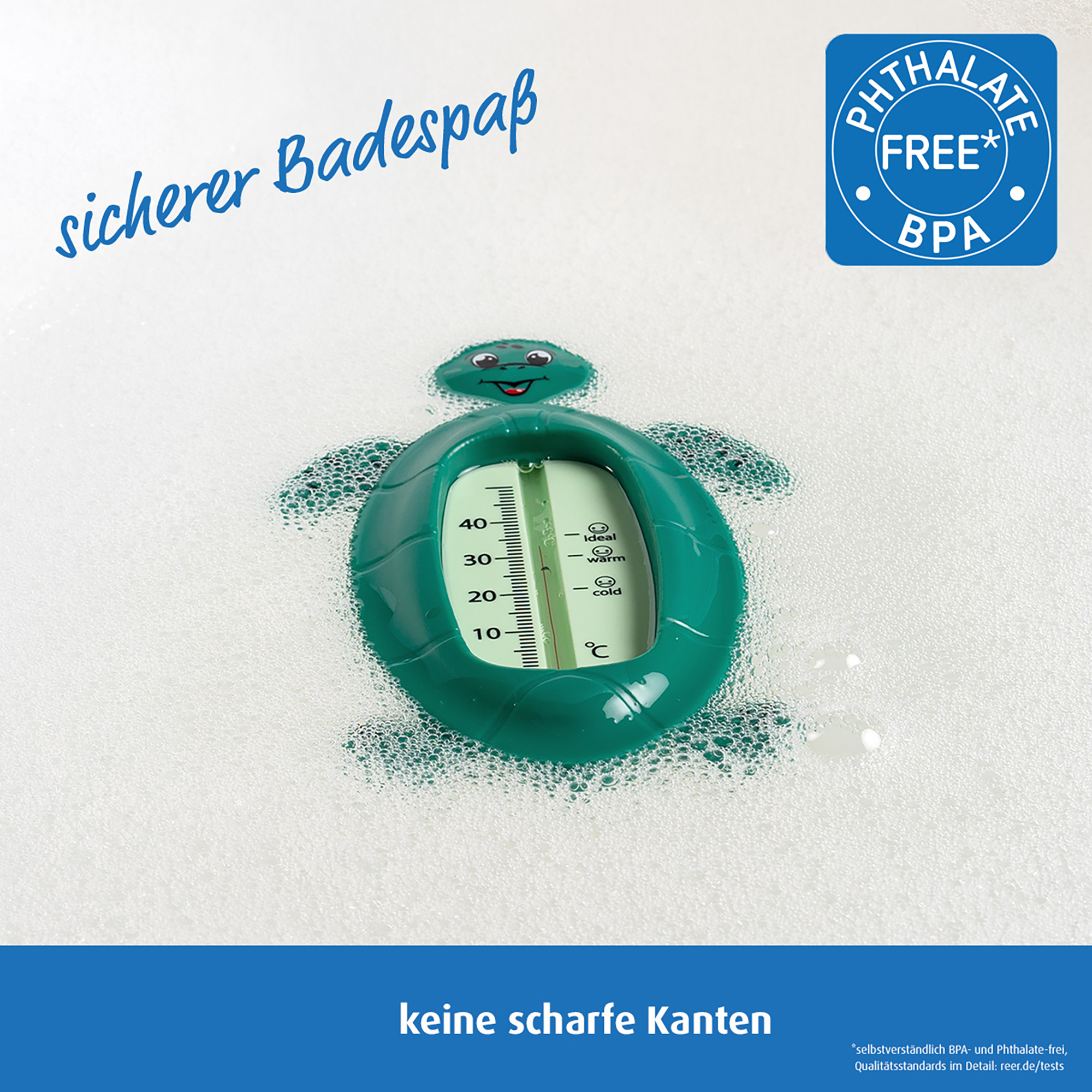 Badethermometer, reer, Grün – Produktansicht