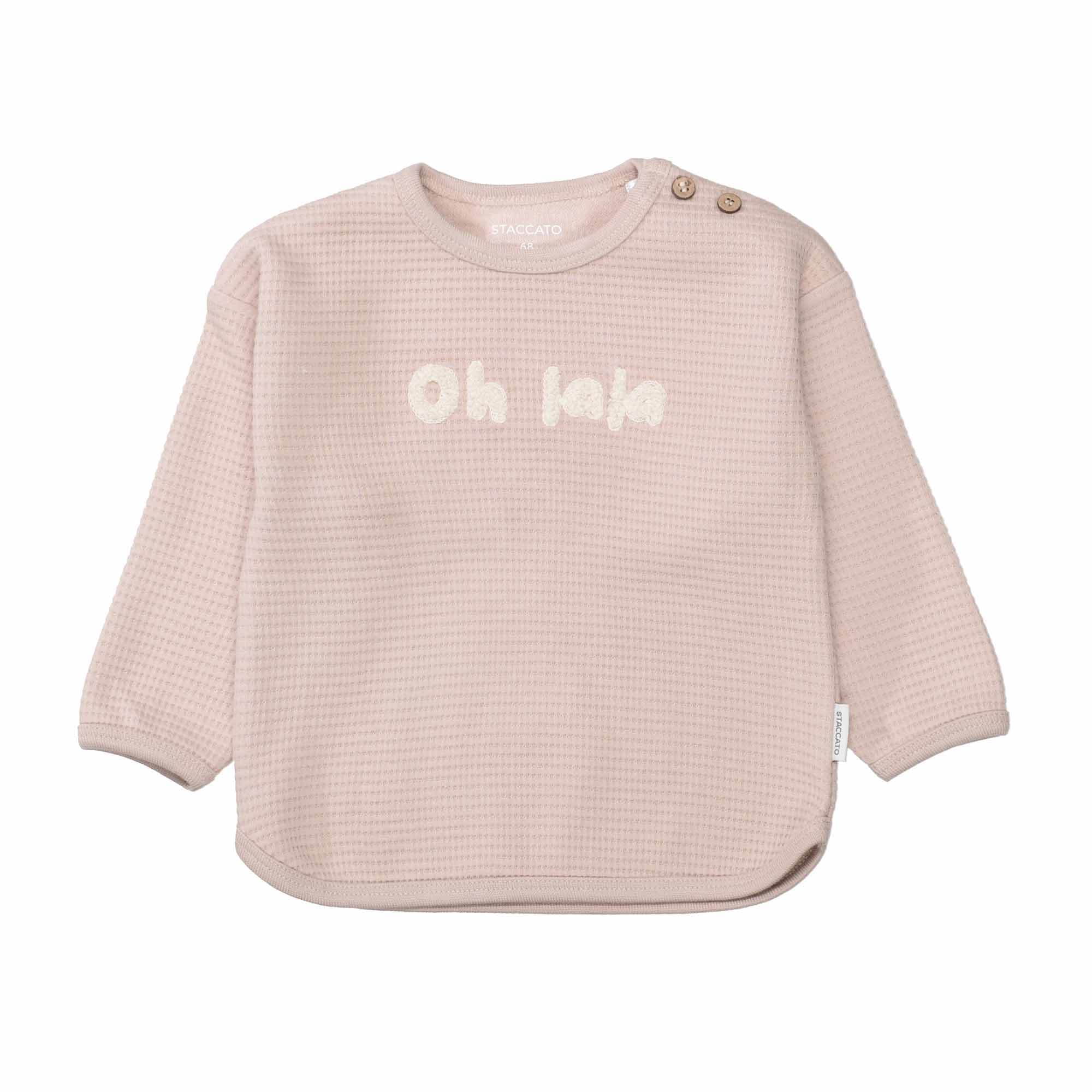 Langarmshirts, STACCATO, Pink – Besonderheit: aus 100% Baumwolle