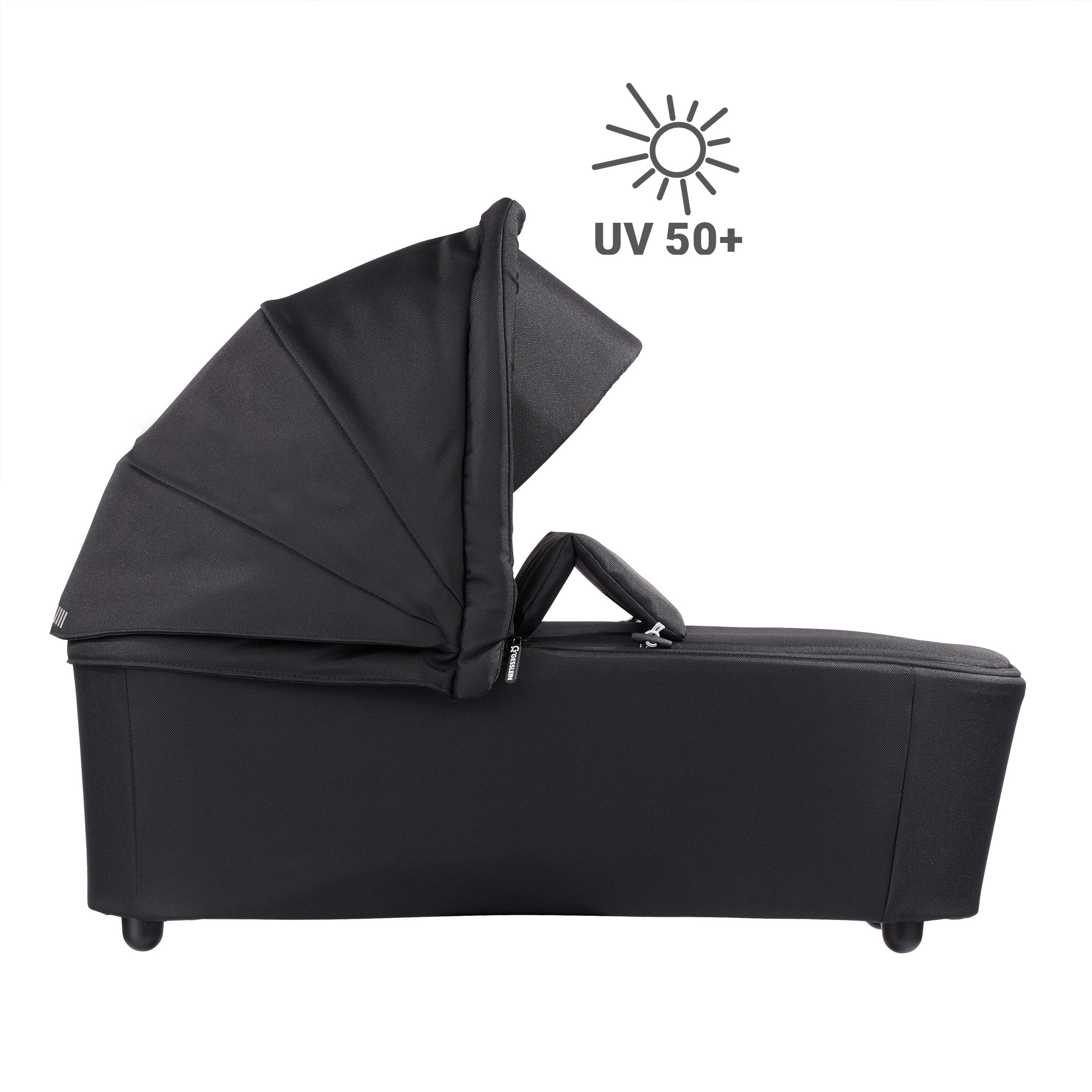 Kombi-Kinderwagen, GESSLEIN, Schwarz – Produktansicht