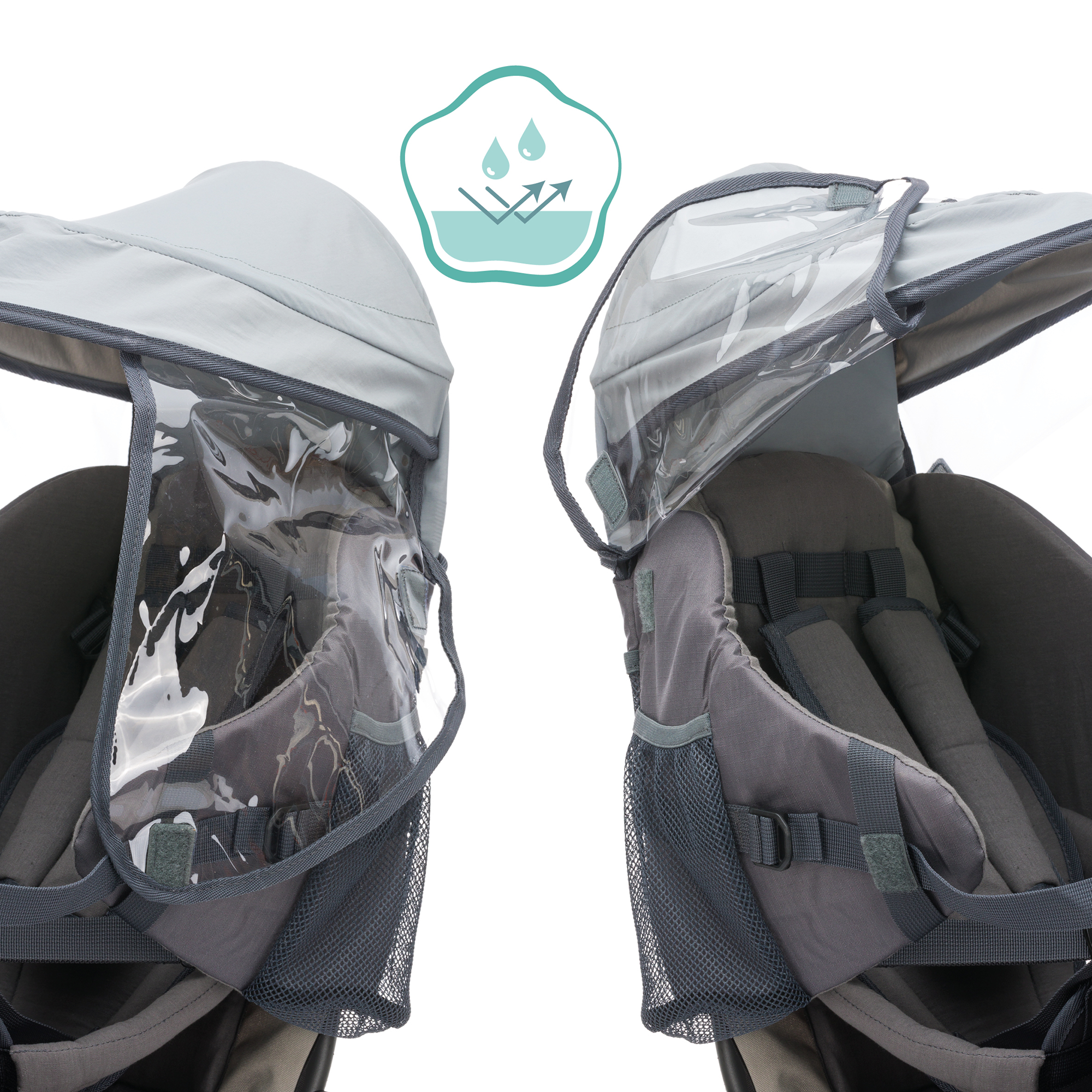 Rückentragen, fillikid, Grau – Produktansicht