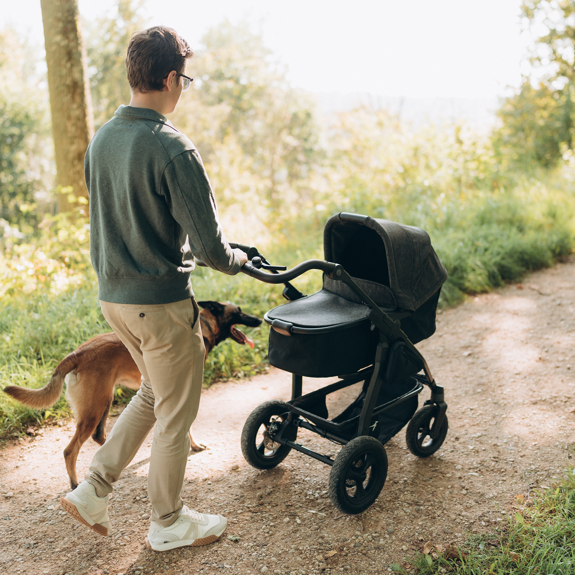 Kombi-Kinderwagen, tfk, Schwarz – Produktansicht