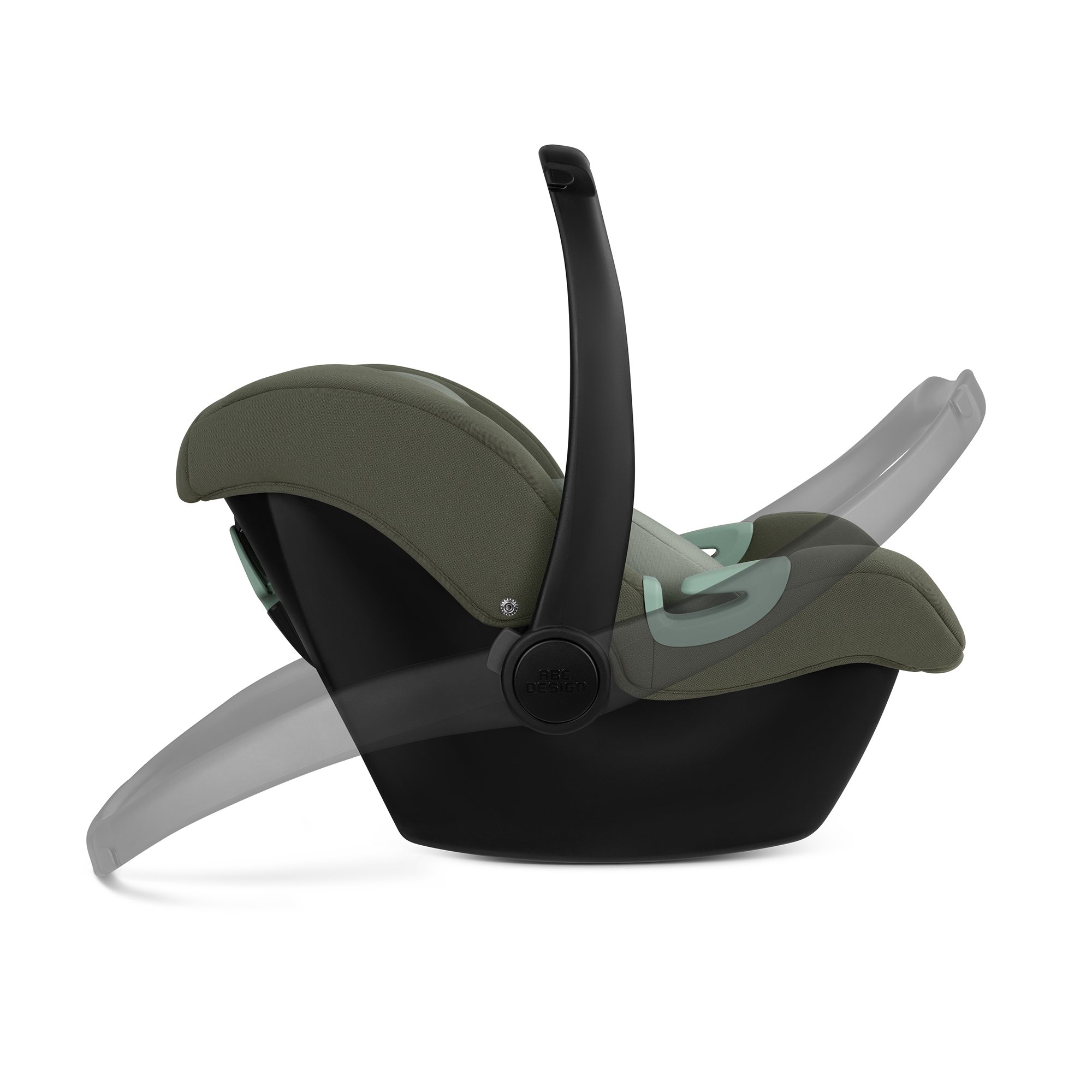 Babyschalen 0-13 kg, Gruppe 0+, ABC DESIGN, Grün – Produktansicht