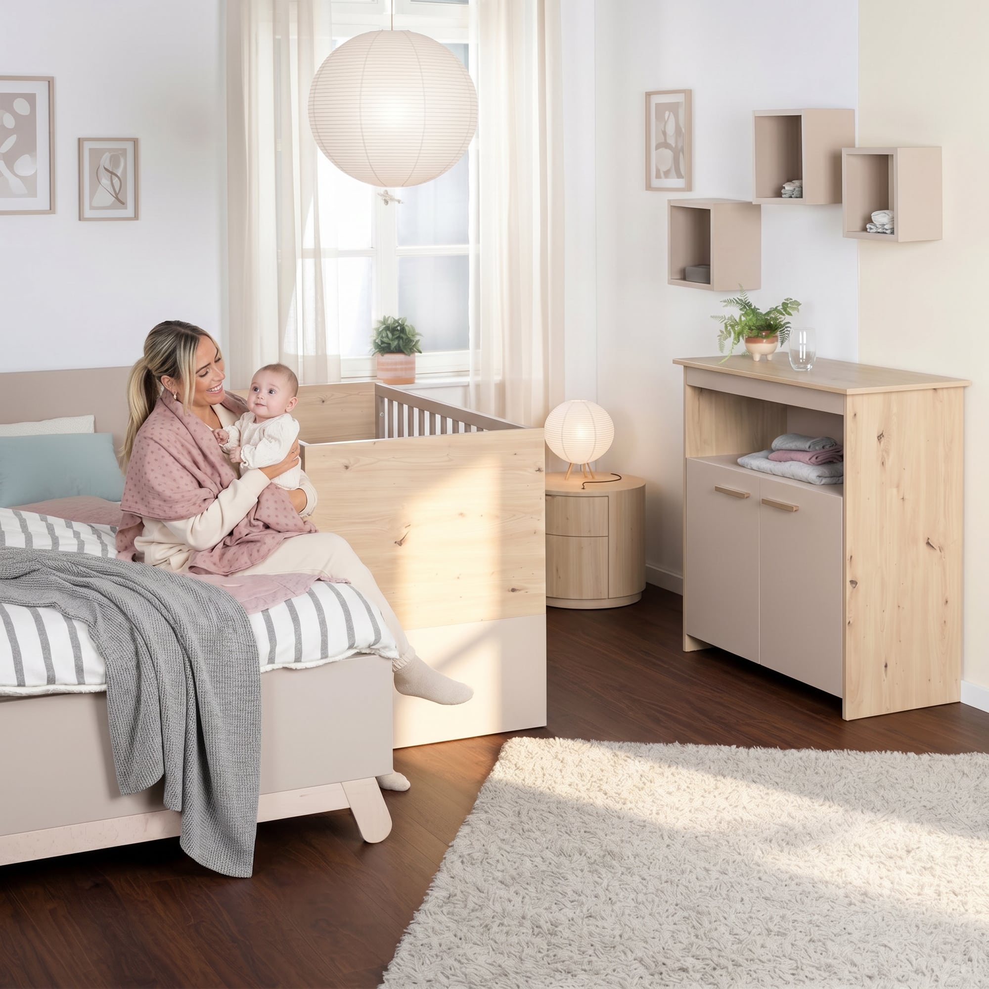 Gitterbetten, roba, Beige – Produktansicht