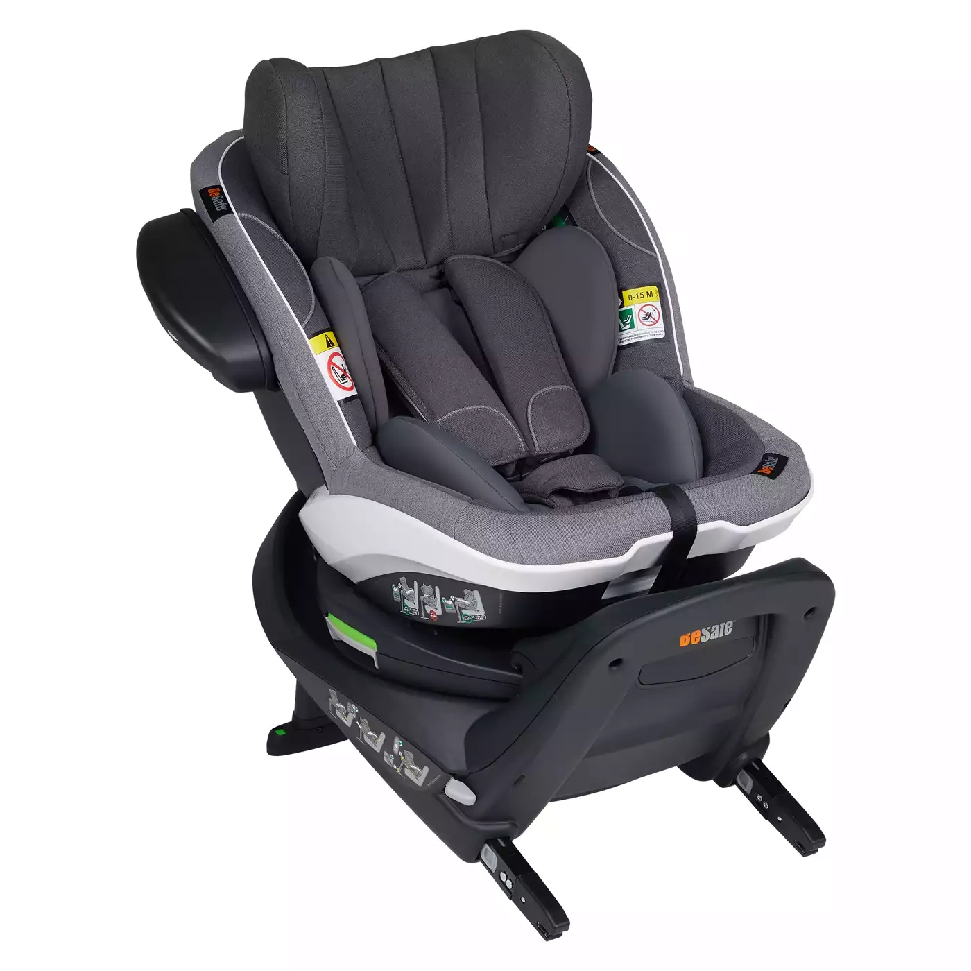 Reboarder 0-18 kg, Gruppe 0+/1, BeSafe, Grau – Produktansicht