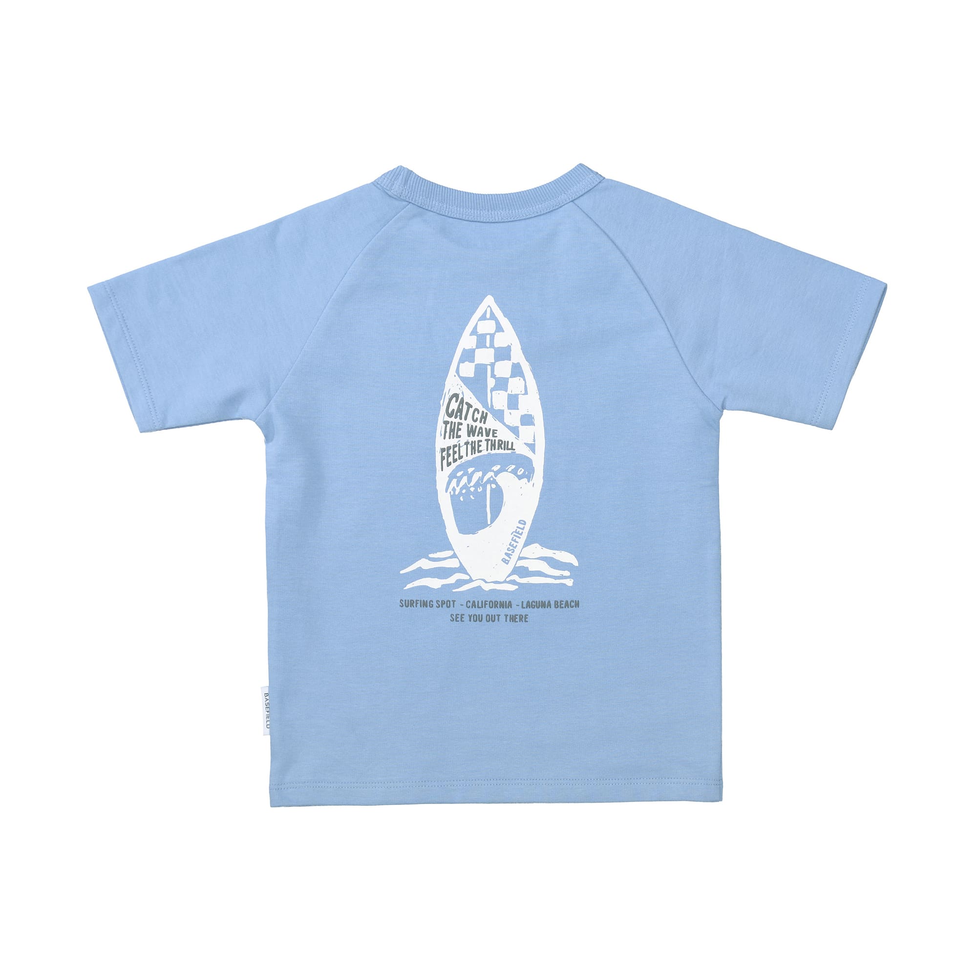 Kurzarmshirts, BASEFIELD, Blau – Produktansicht