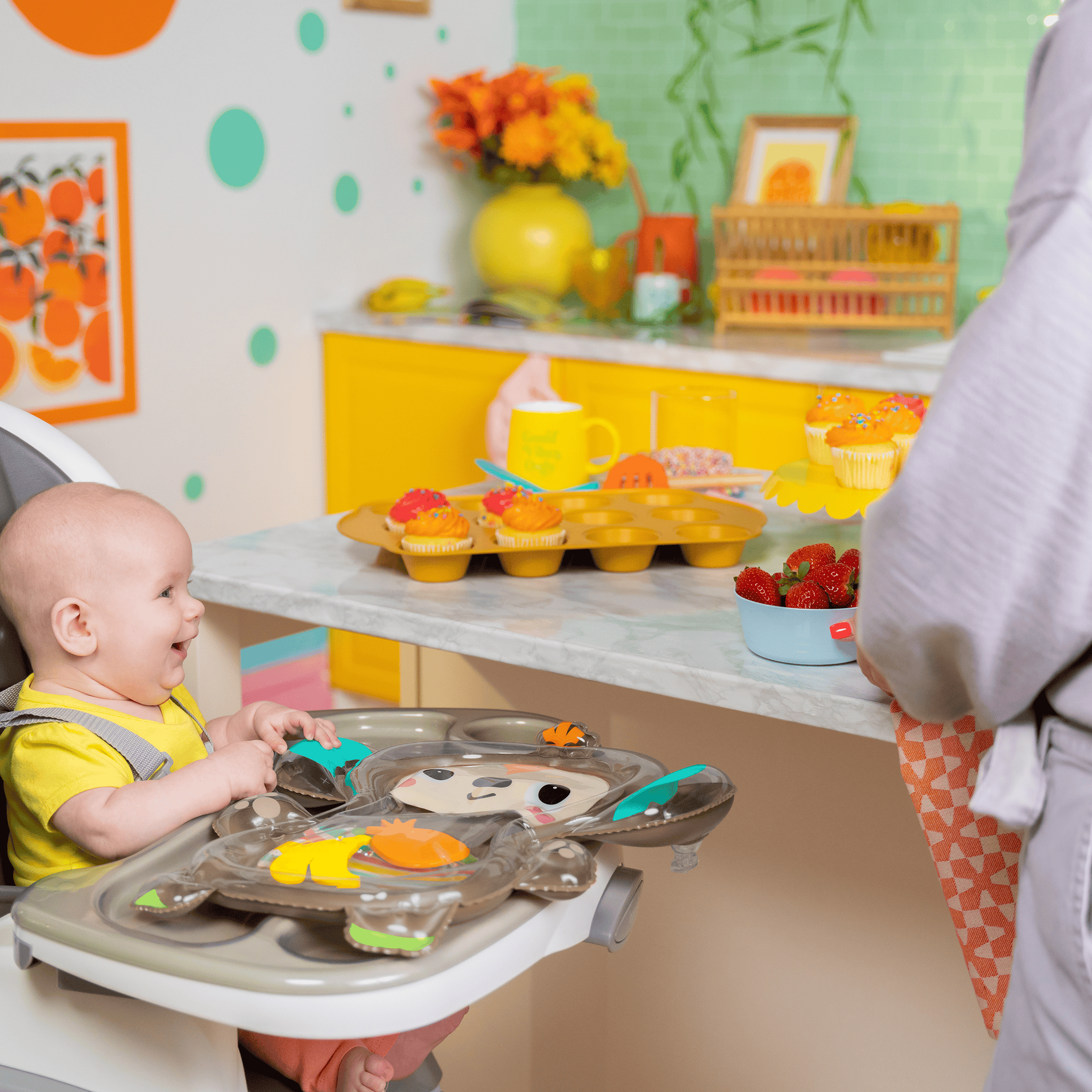 Krabbeldecken, BrightStarts, Braun – Produktansicht