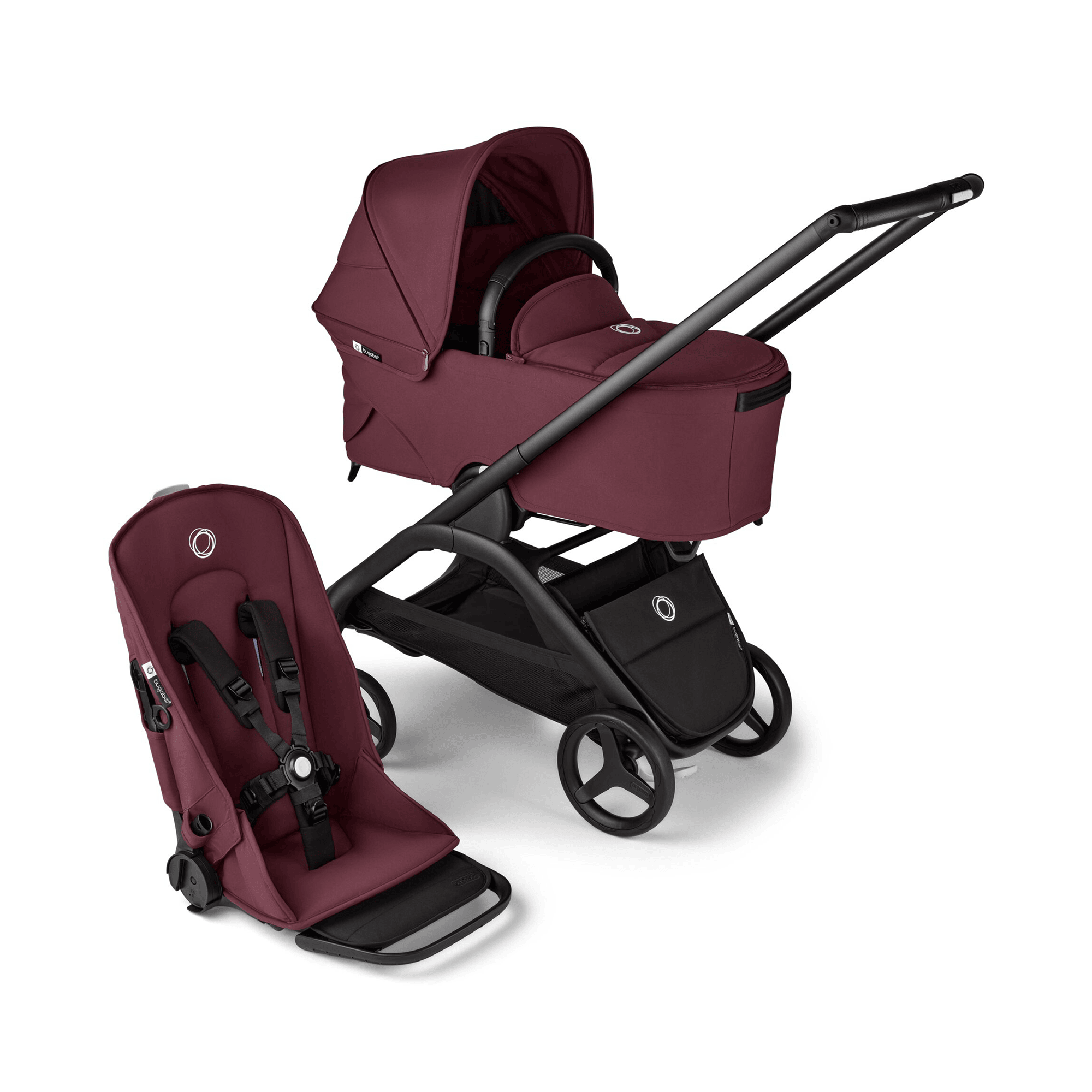 bugaboo, Rot – Besonderheit: innovatives, einhändiges Zusammenklappen
