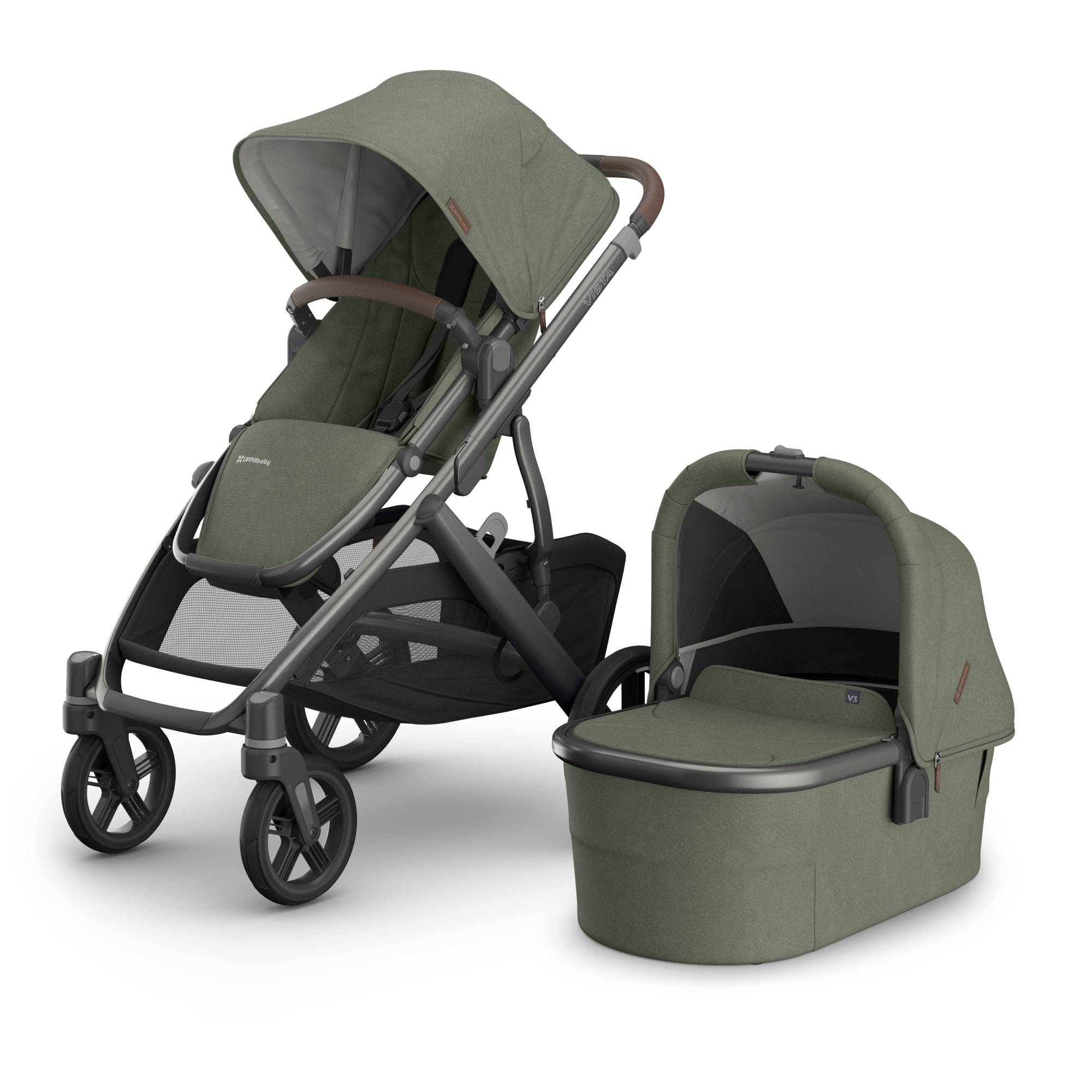 Kombi-Kinderwagen, UPPAbaby, Grün – Produktansicht
