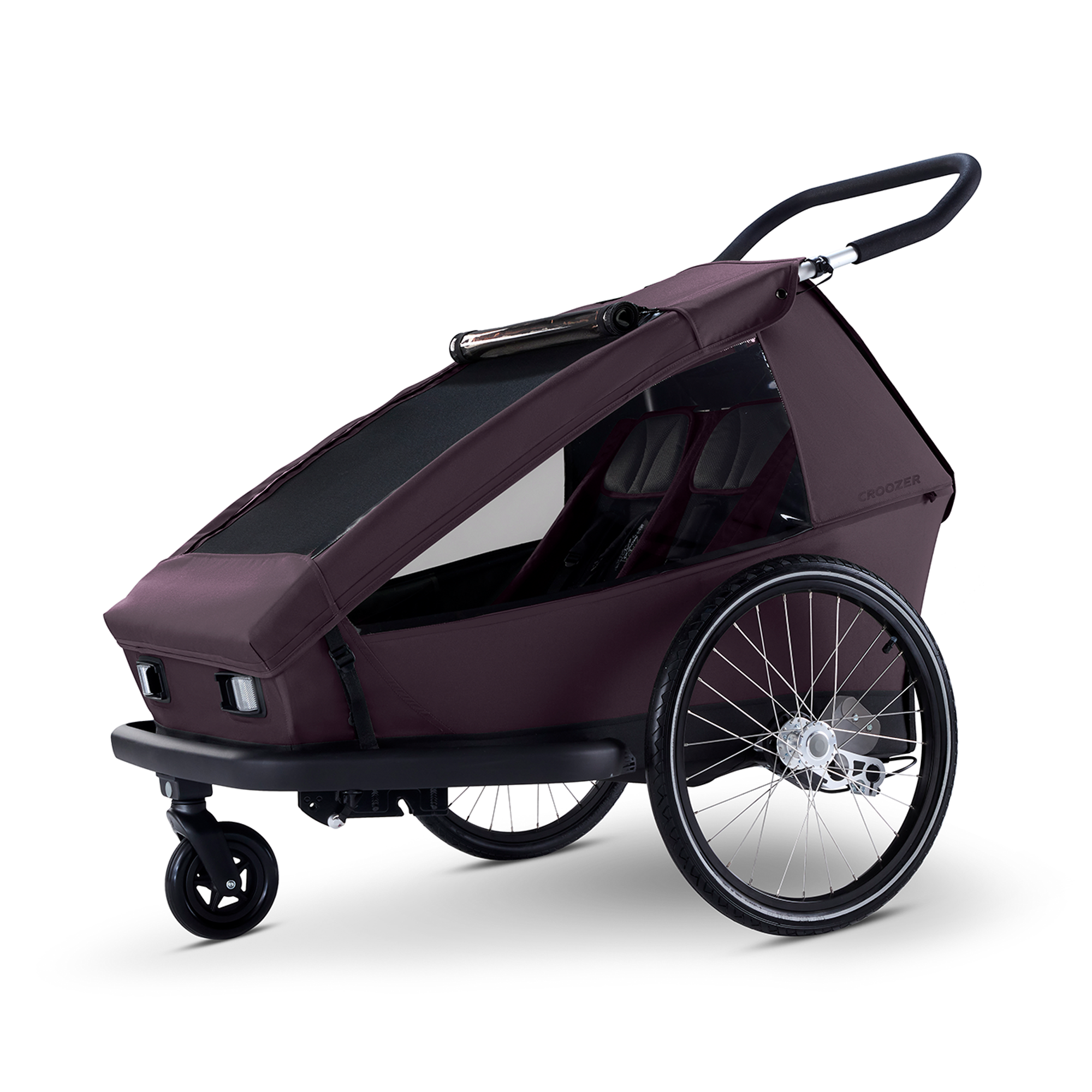 Fahrradanhänger, Croozer, Rot – Produktansicht