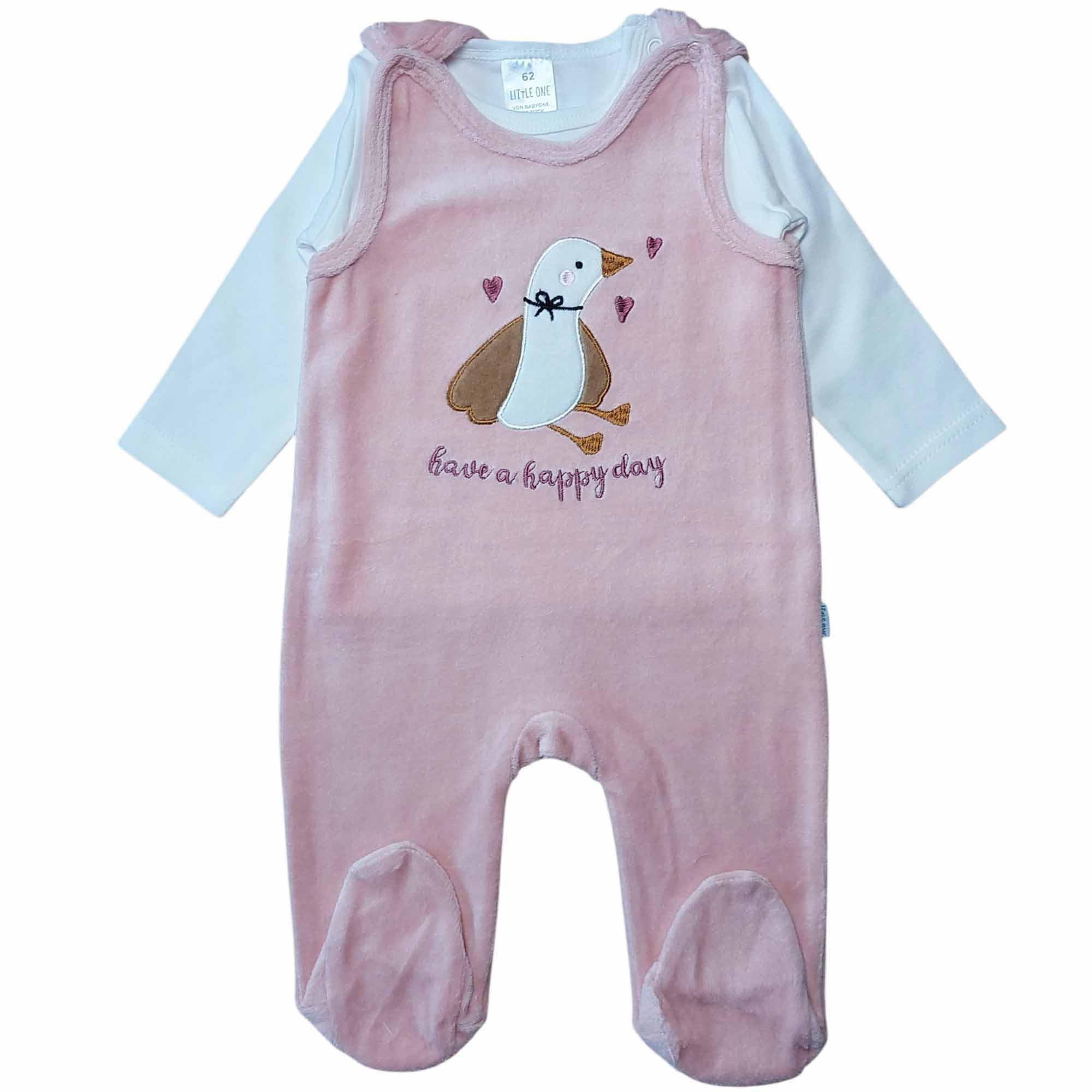 LITTLE ONE, LITTLE ONE, Pink – Besonderheit: Set bestehend aus Strampler und Langarmshirt