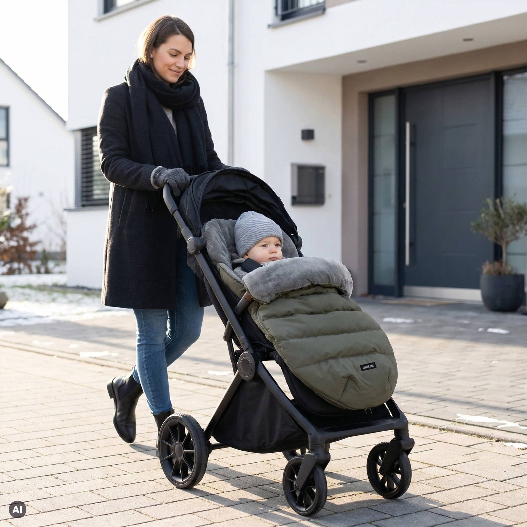 Fußsäcke & Decken, LITTLE ONE, Grün – Produktansicht