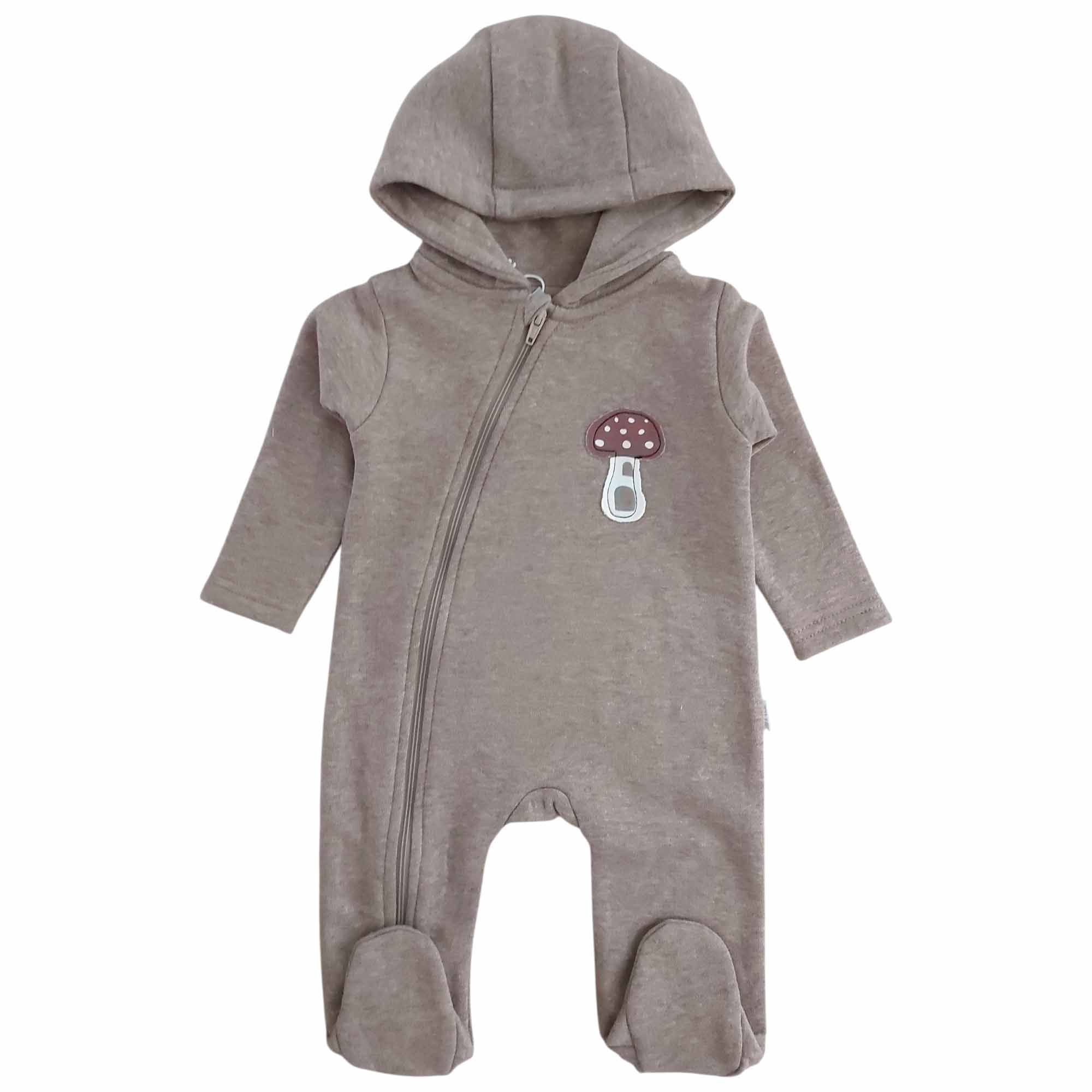 Overalls, LITTLE, Beige – Besonderheit: mit praktischem Reißverschluss und Kapuze