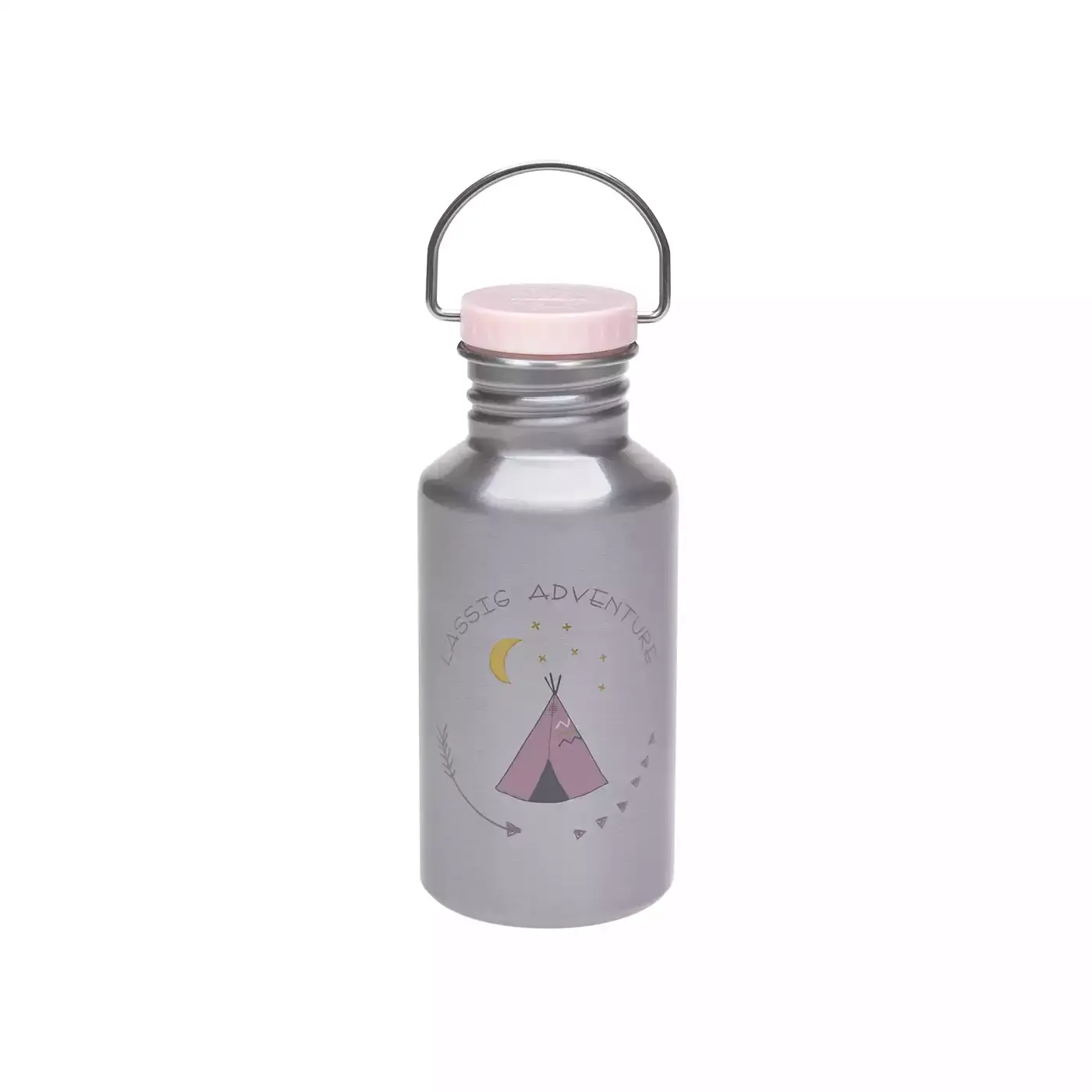 Trinkflasche Edelstahl Adventure Tipi LÄSSIG Pink Rosa 2000576606703 1