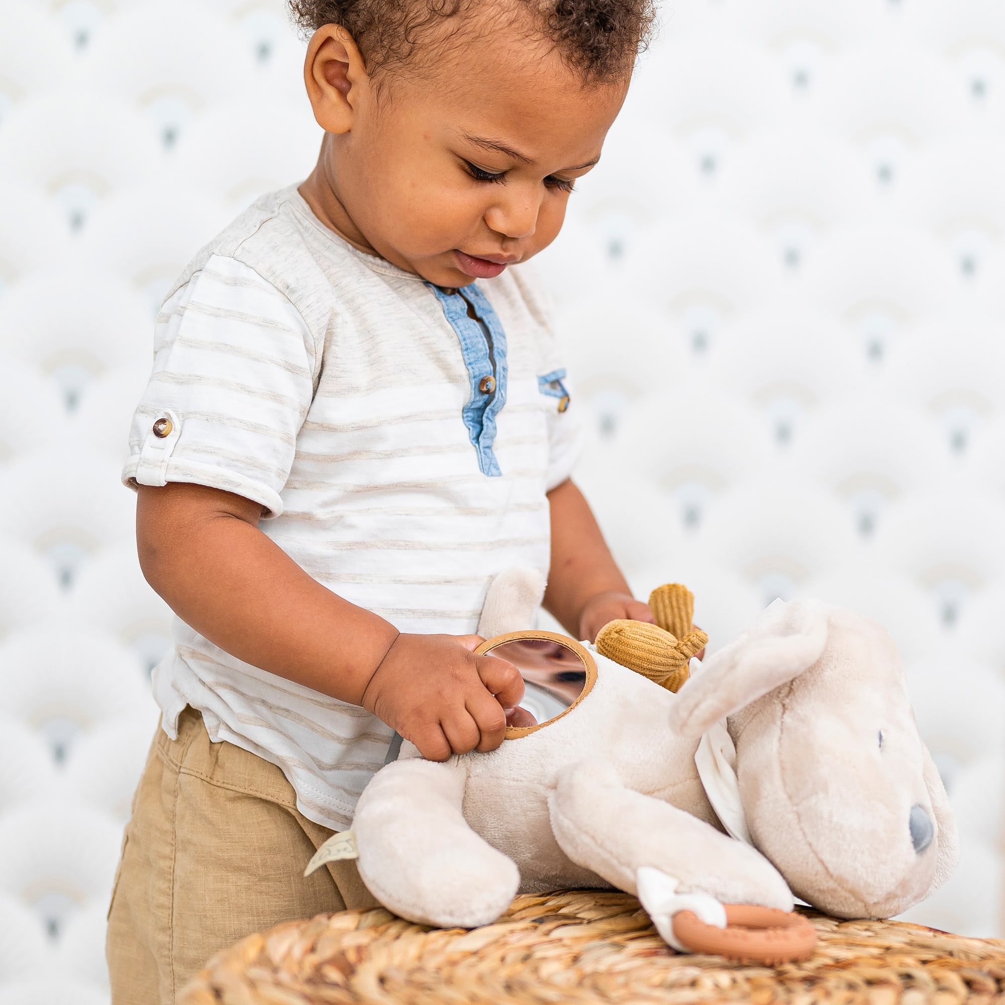 Kuscheltiere, Nattou, Beige – Produktansicht