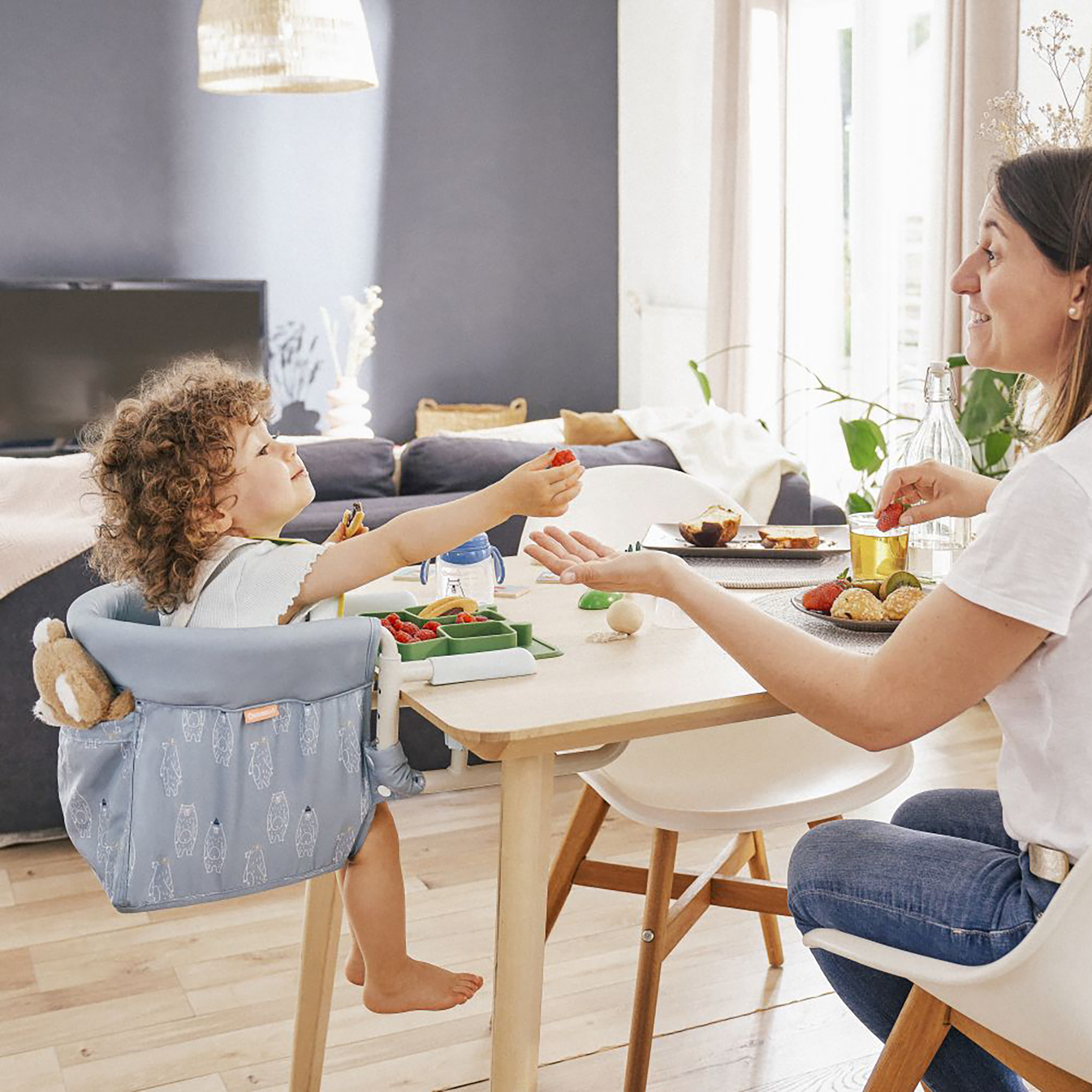 Reisehochstühle, babymoov, Blau – Produktansicht