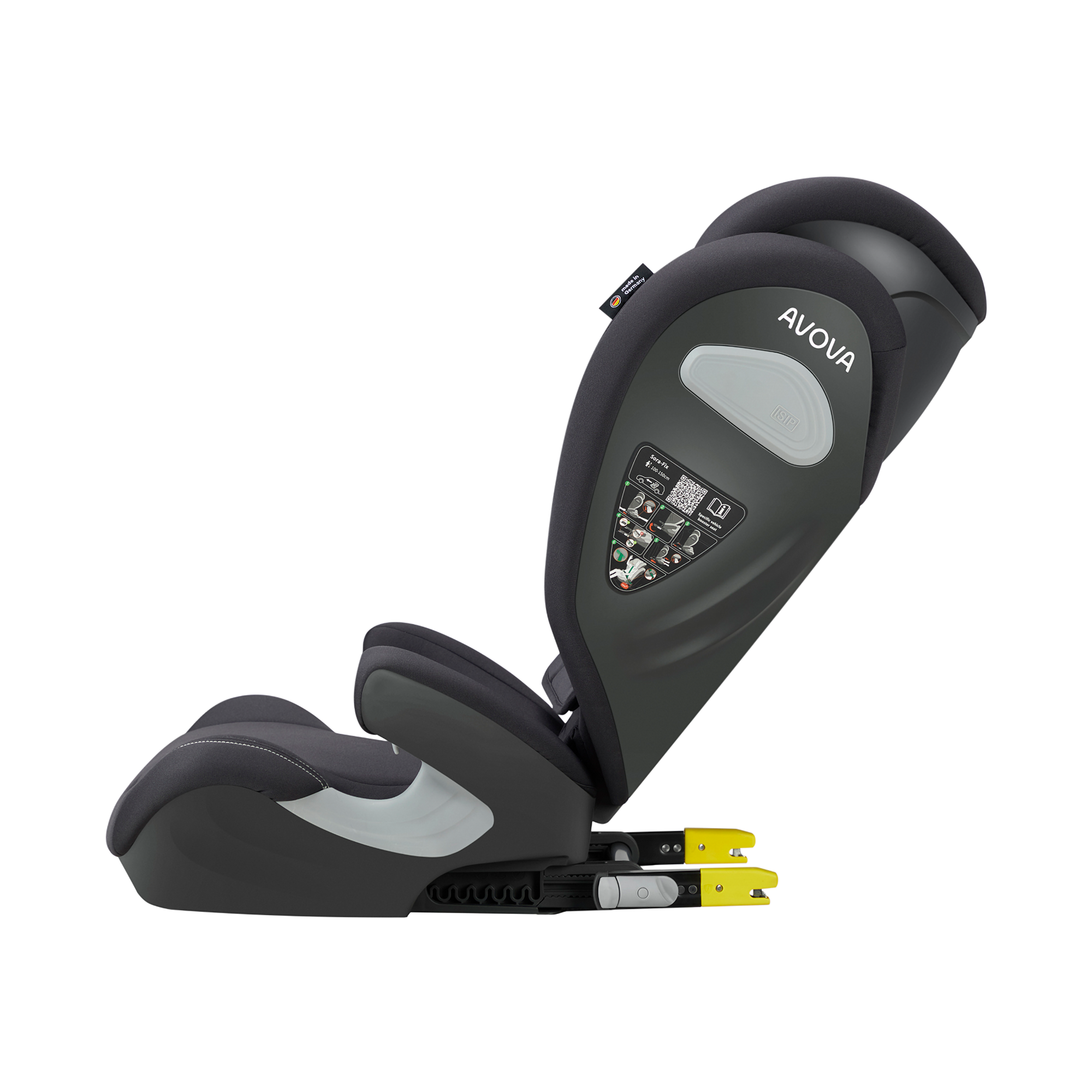 Kindersitze 15-36 kg, Gruppe 2/3, AVOVA, Grau – Produktansicht