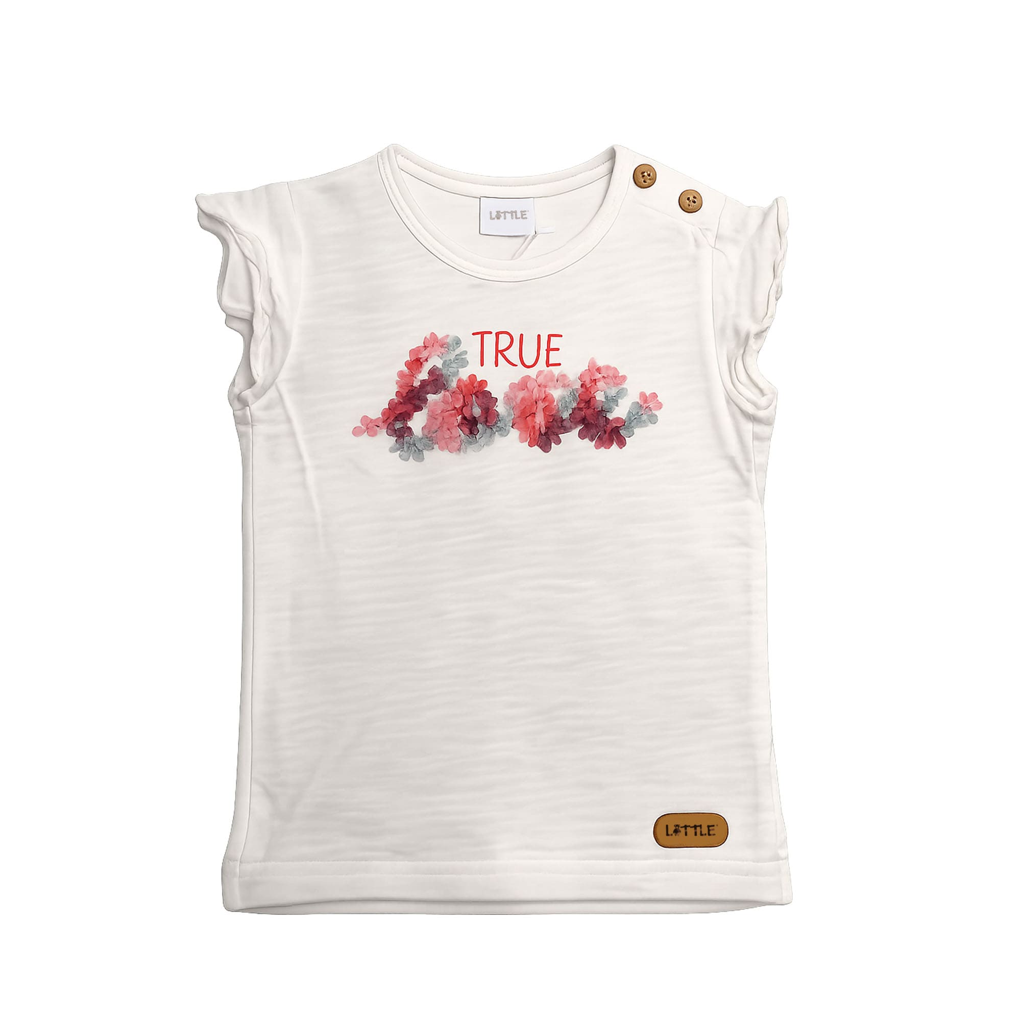 Kurzarmshirts, LITTLE, Weiß – Produktansicht