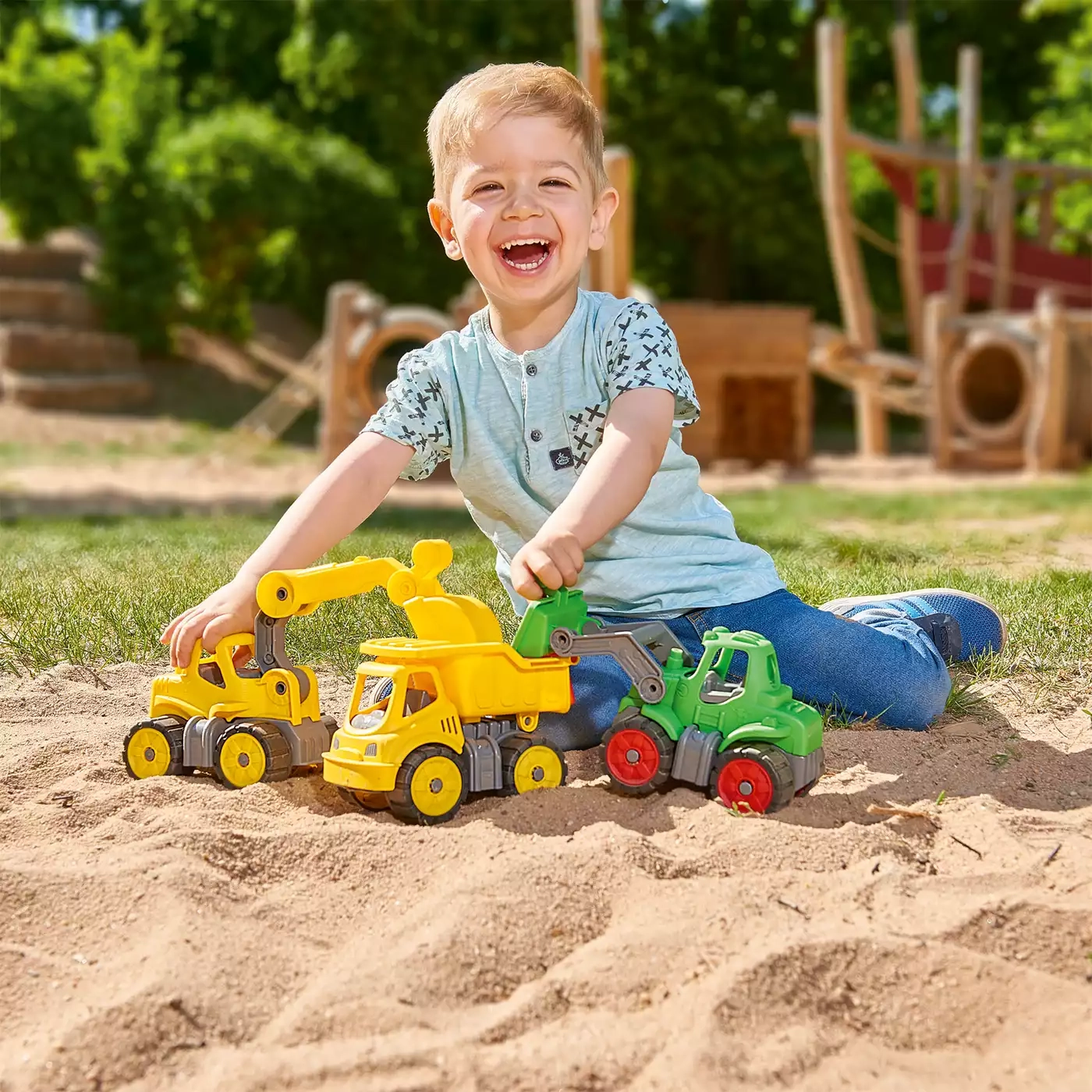 Spielzeugautos, BIG, Grün – Produktansicht