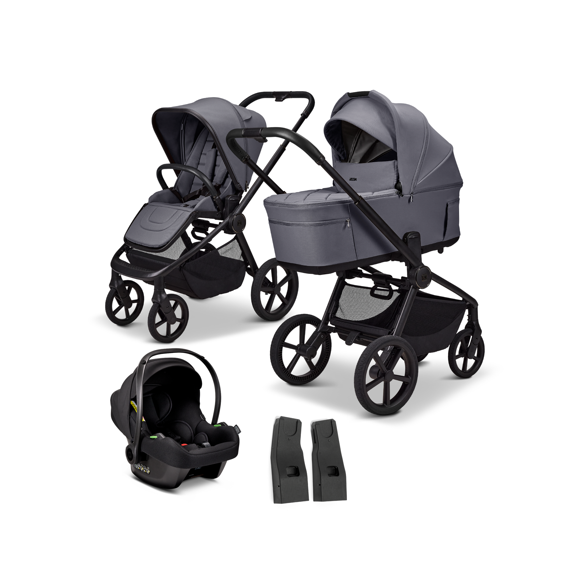 Kinderwagen Komplettsets, MOON, Grau – Produktansicht