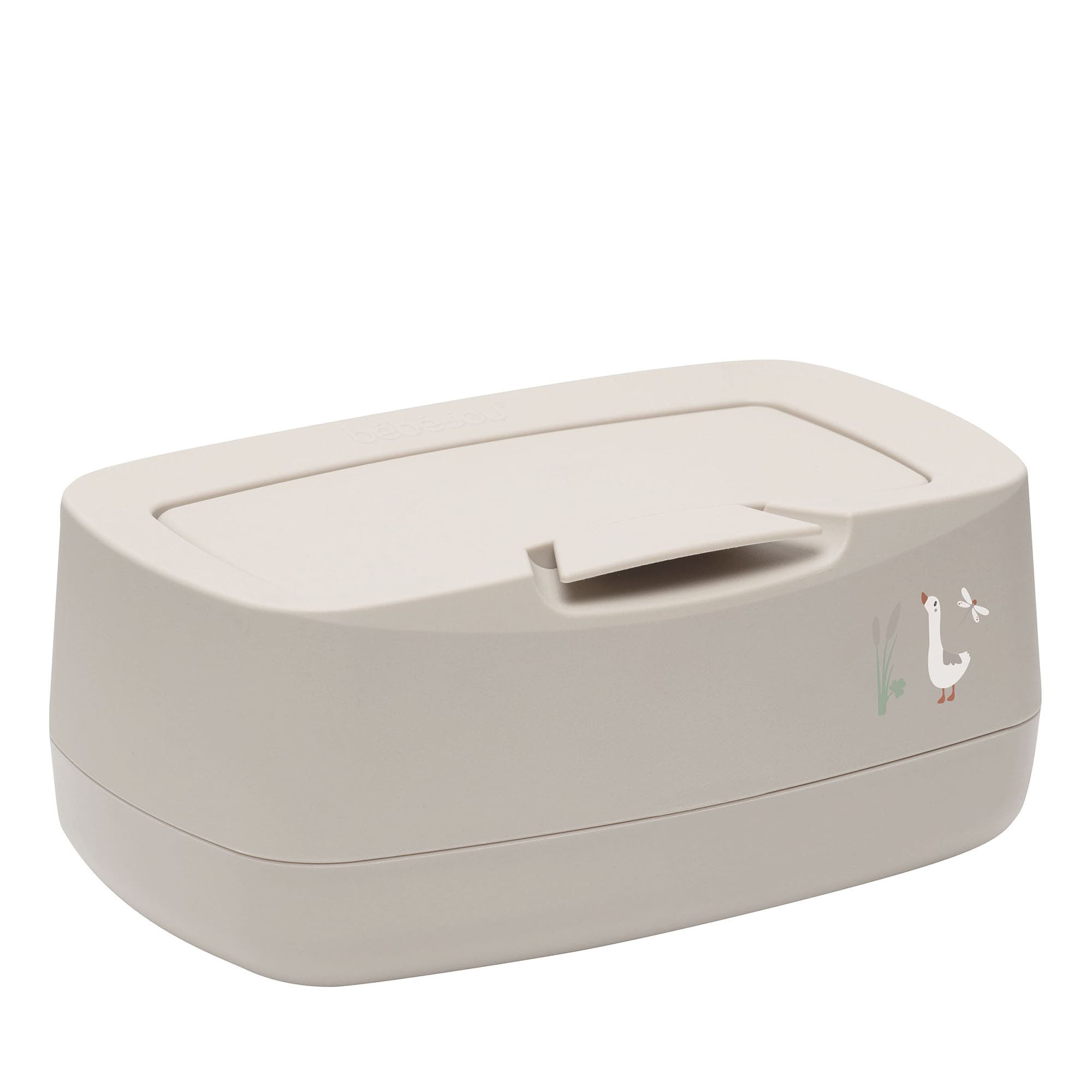 Feuchttücherboxen, bébé-jou, Beige – Besonderheit: leicht mit einer Hand zu öffnen