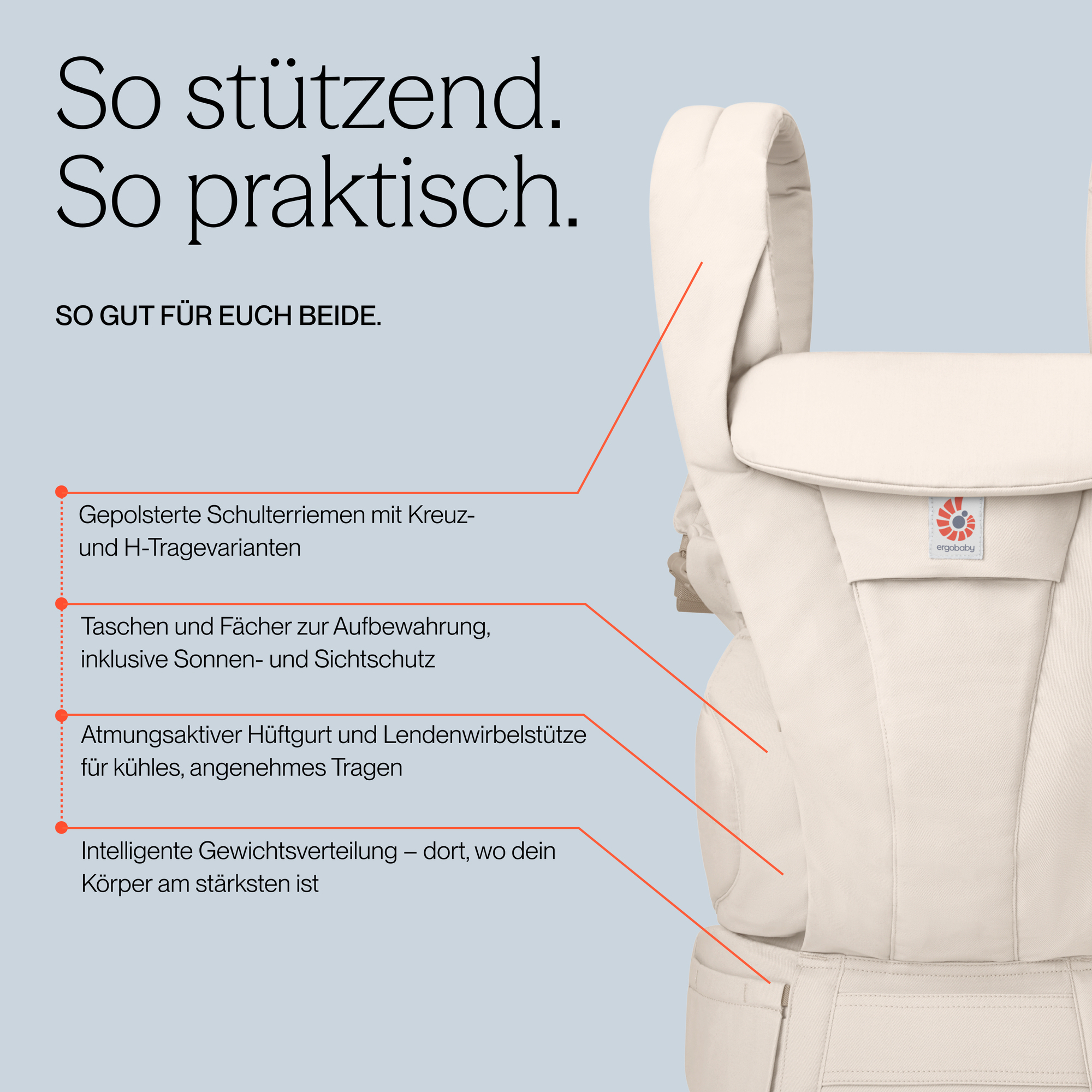 Fullbuckle Tragen, ERGObaby, Grün – Produktansicht
