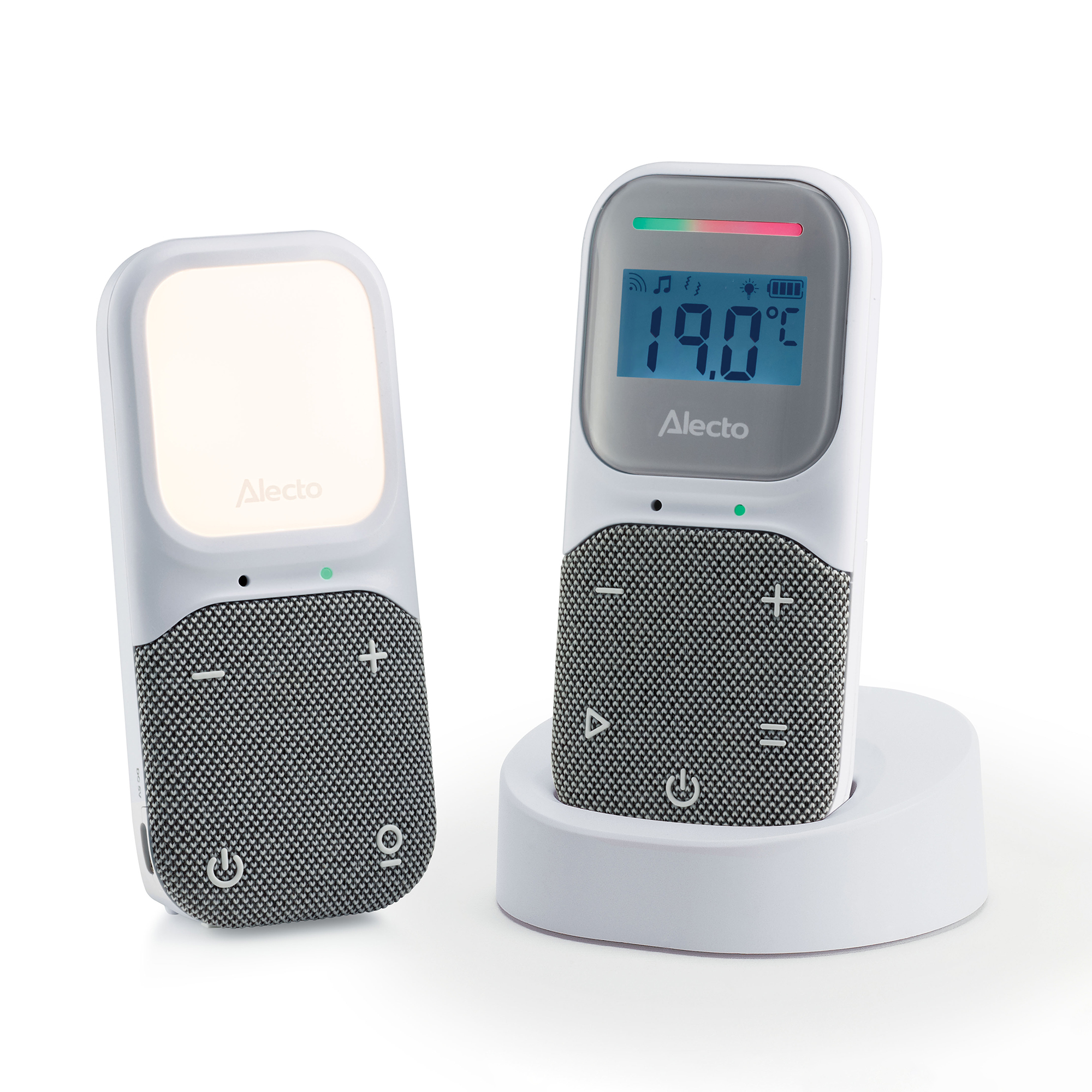 Audio Babyphone, Alecto baby, Weiß – Produktansicht