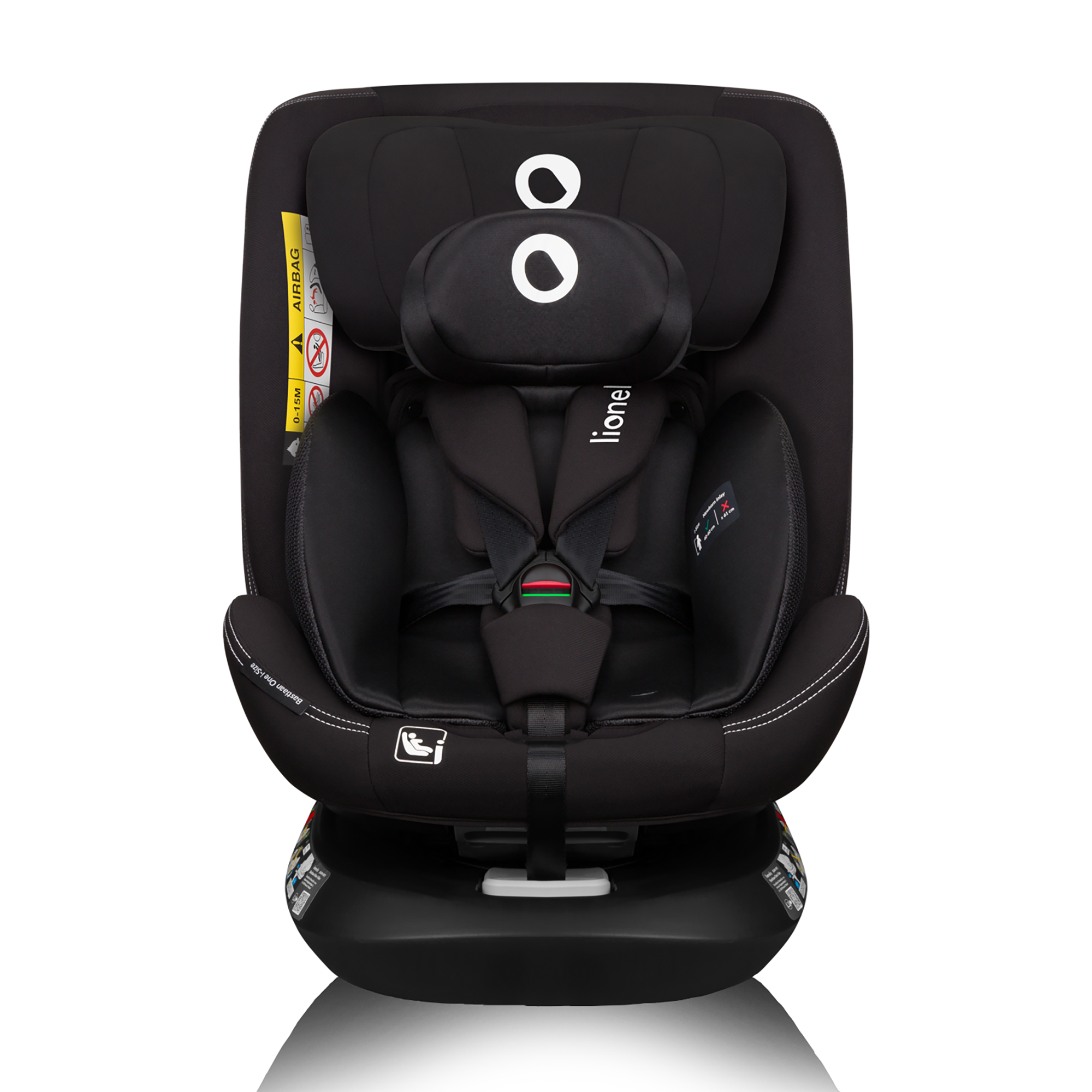 Kindersitze 9-36 kg, Gruppe 1/2/3, lionelo, Schwarz – Produktansicht