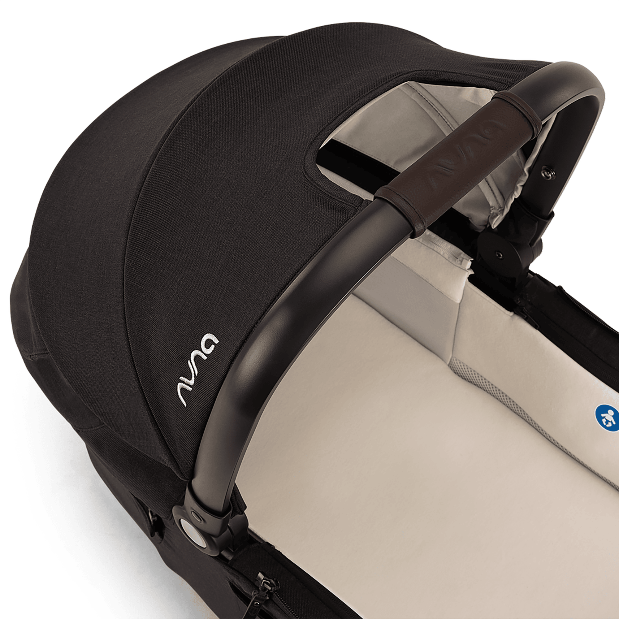 Kombi-Kinderwagen, nuna, Schwarz – Produktansicht