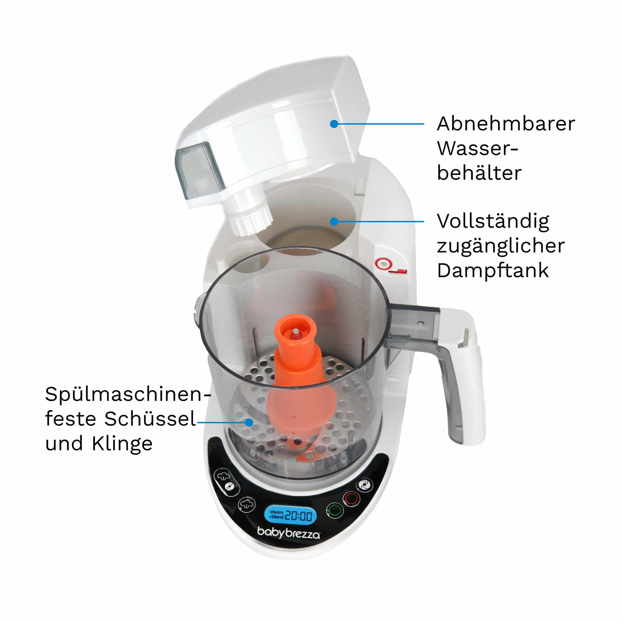 Babykostwärmer, babybrezza, Weiß – Produktansicht