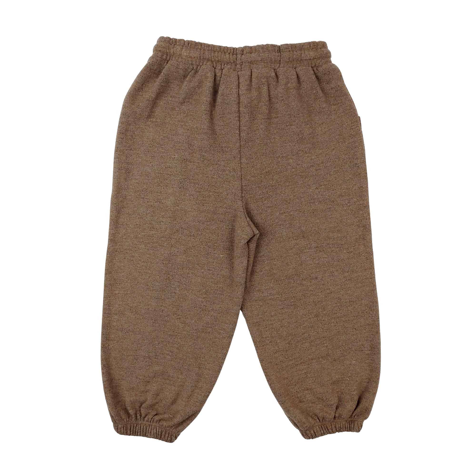 Jogginghosen, LITTLE ONE, Braun – Besonderheit: verstellbarer Bund dank Bindeband
