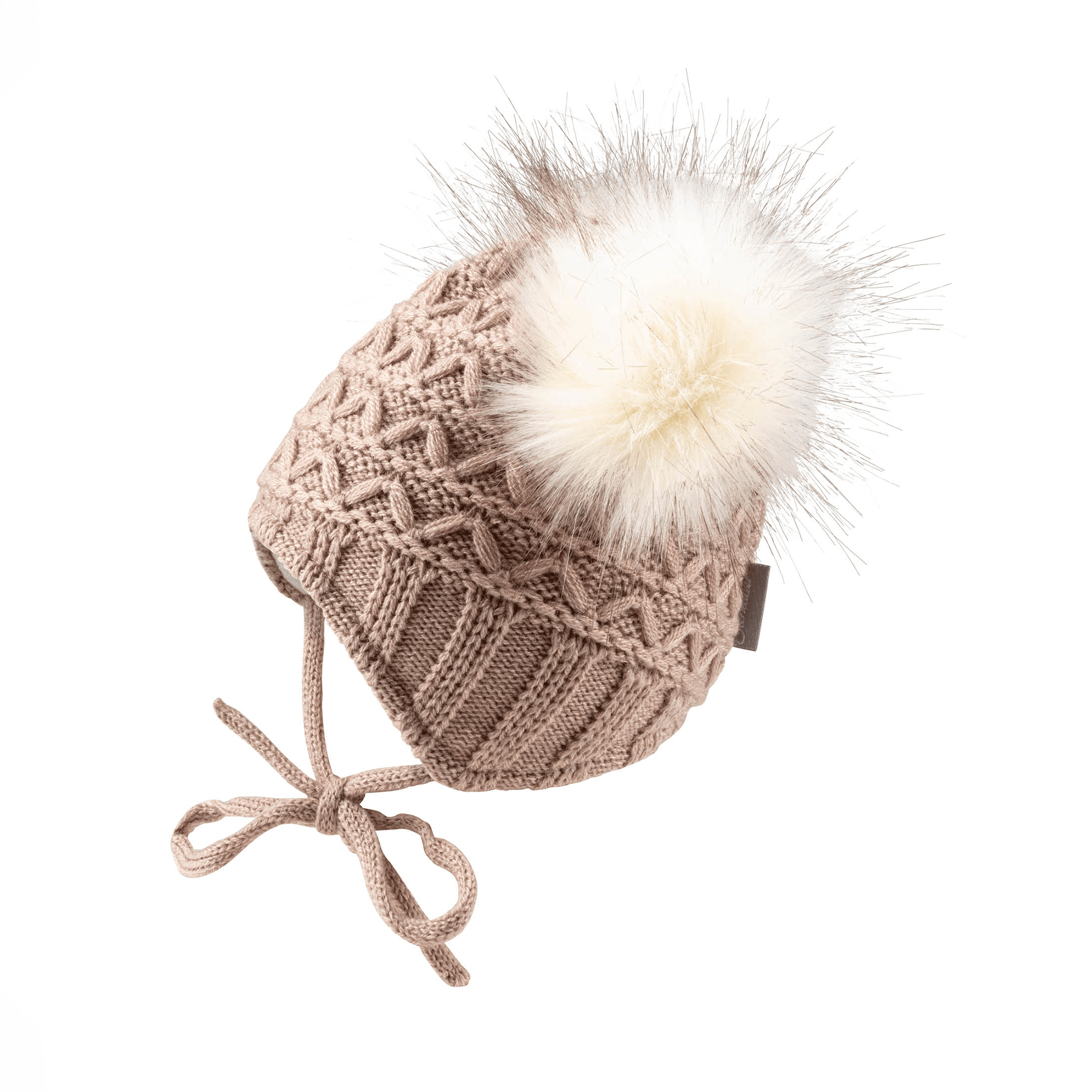 Strickmützen, Sterntaler, Beige – Besonderheit: Futter aus 97% Baumwolle