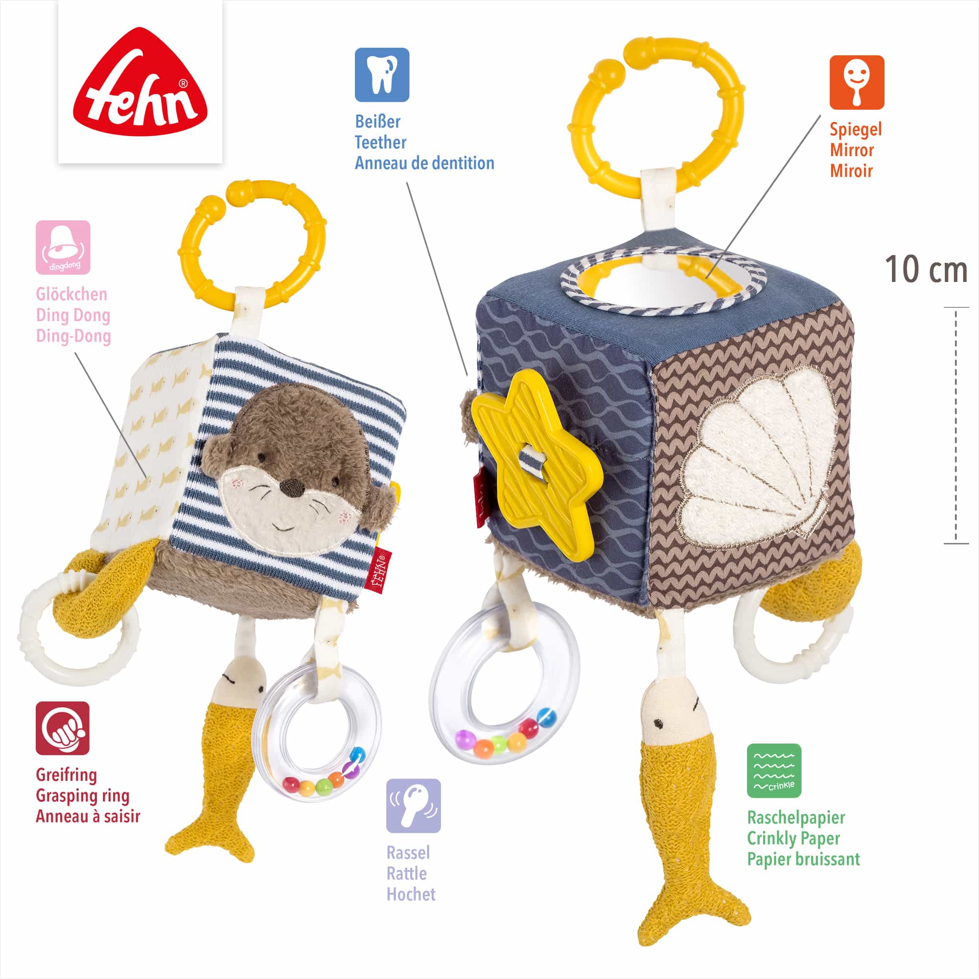Rasseln & Greiflinge, fehn, Mehrfarbig – Produktansicht