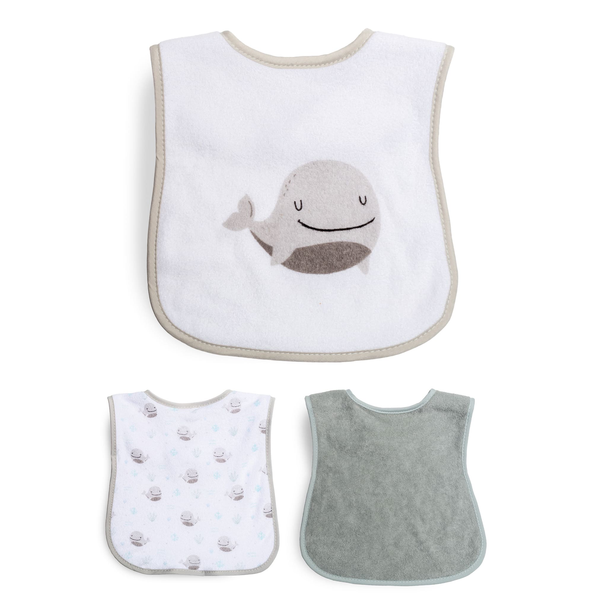 Lätzchen, LITTLE ONE, Grau – Besonderheit: weicher Baumwoll-Mix