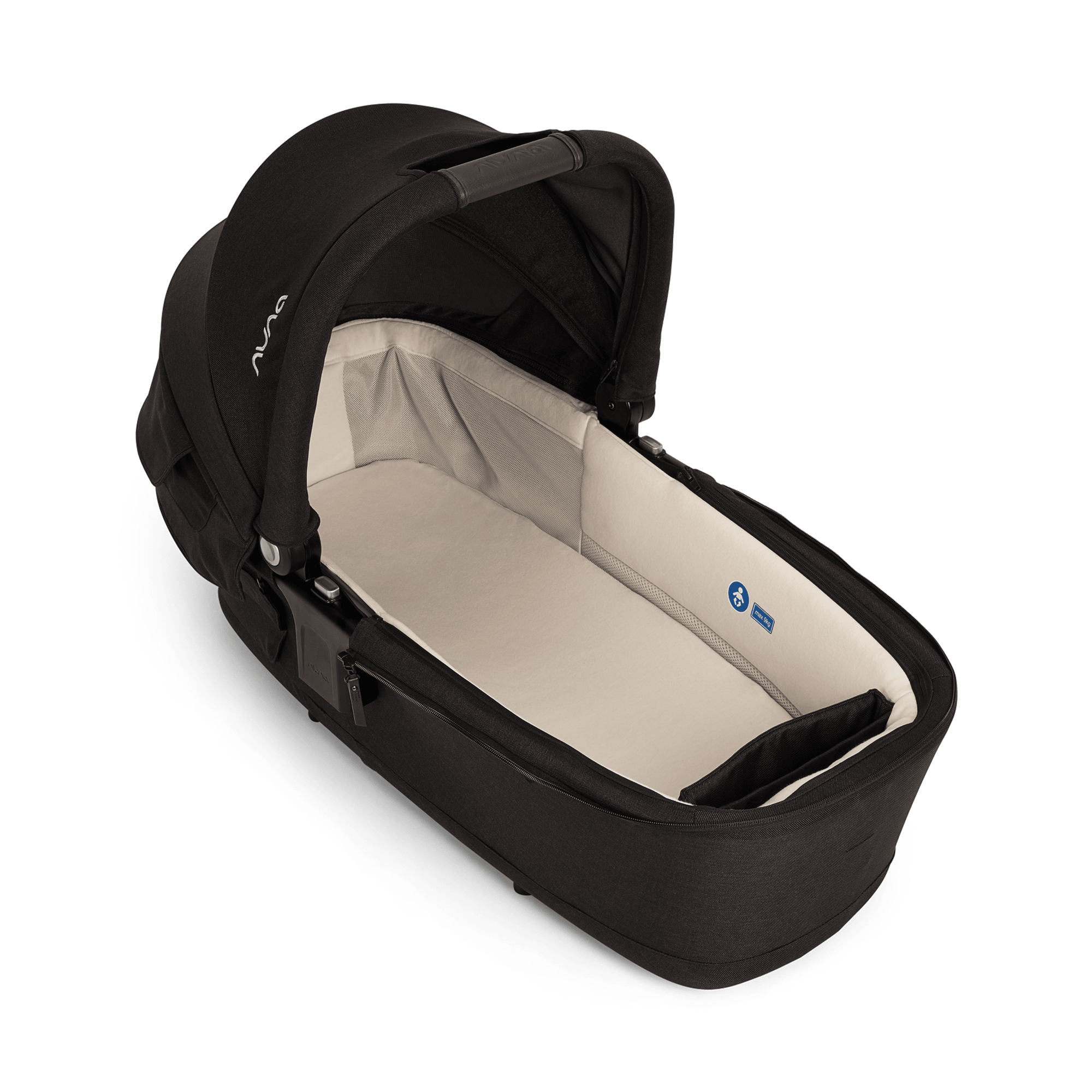 Kombi-Kinderwagen, nuna, Schwarz – Produktansicht