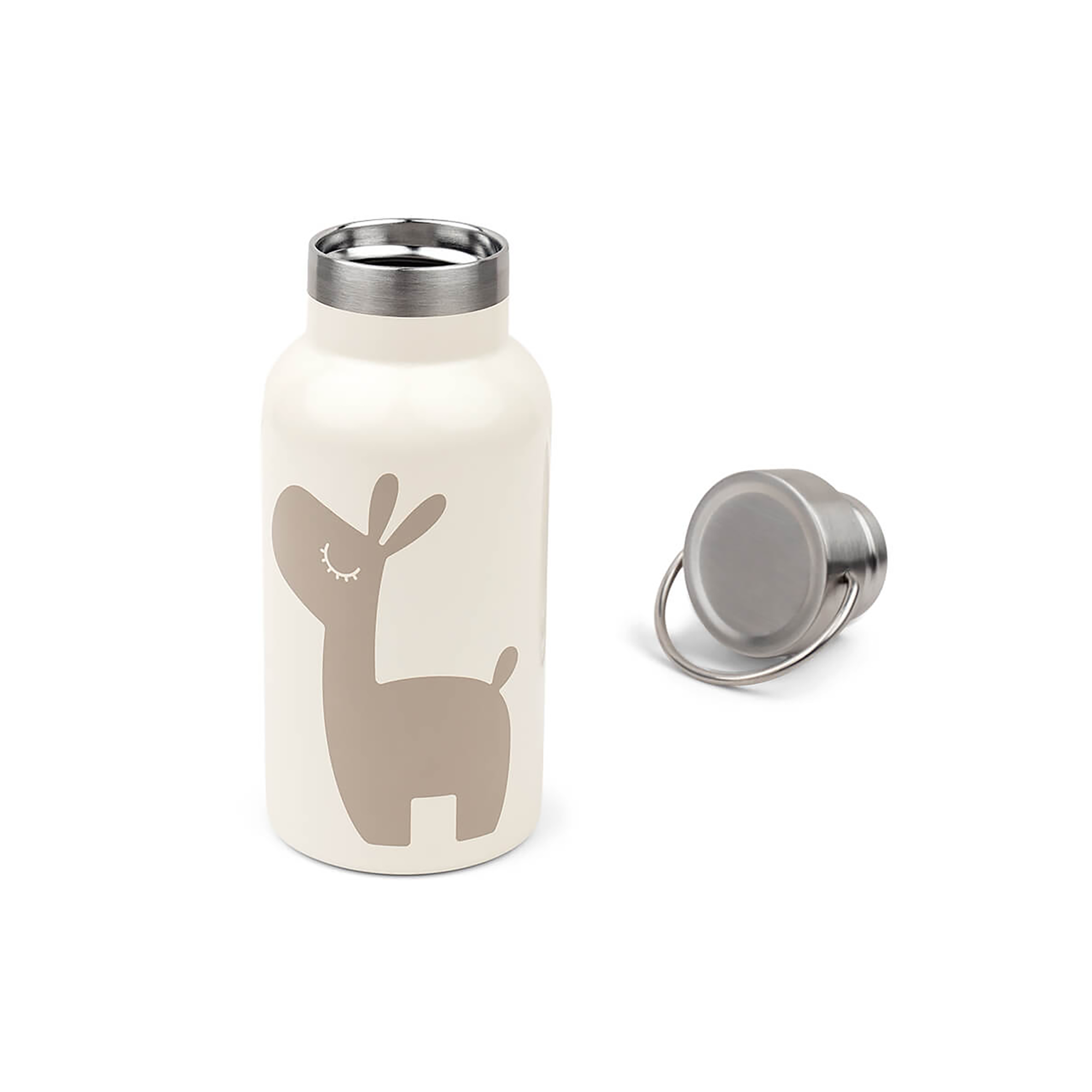 Thermoflaschen, done by deer, Beige – Besonderheit: hält Getränke warm oder kühl