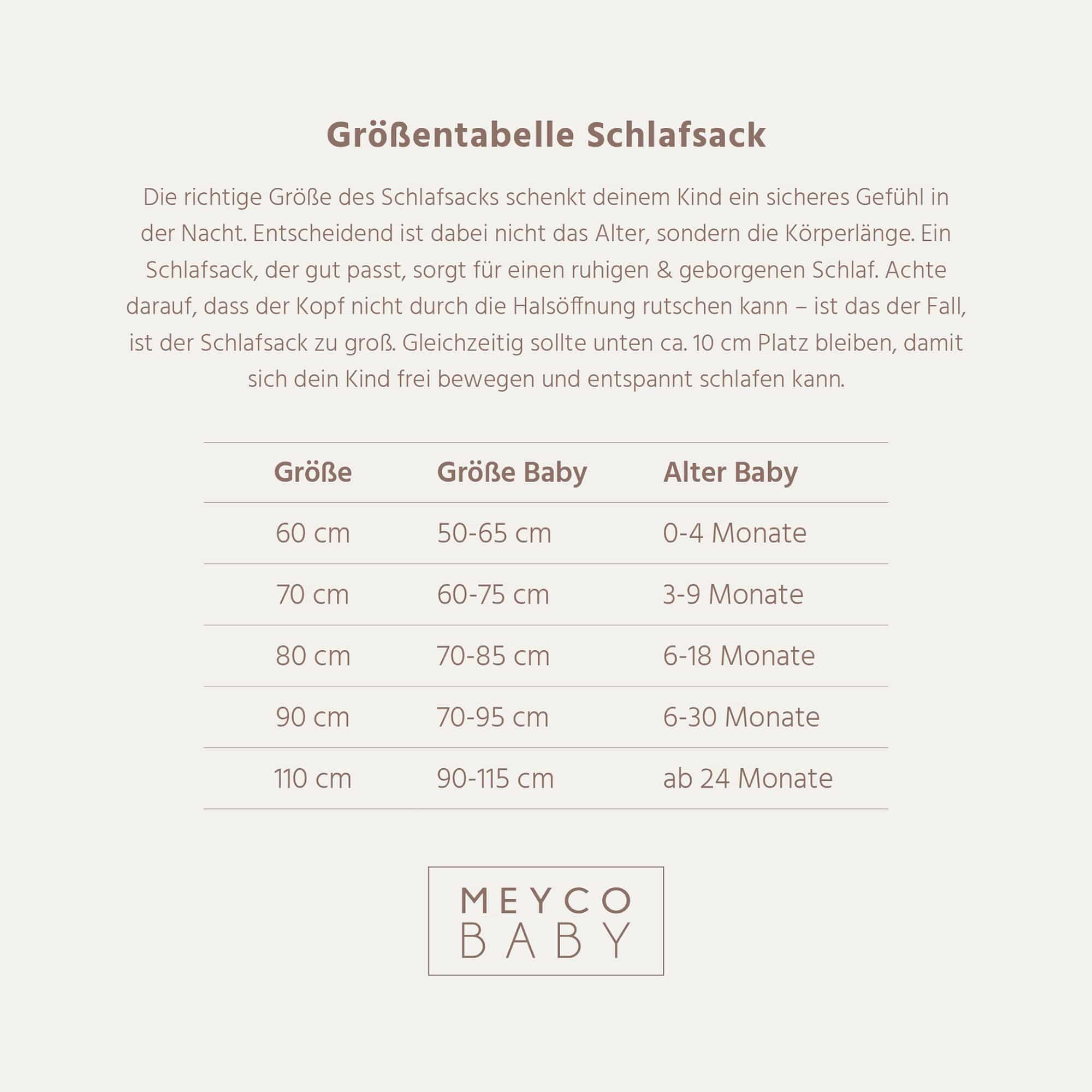 Sommerschlafsäcke, MEYCO, Beige – Produktansicht