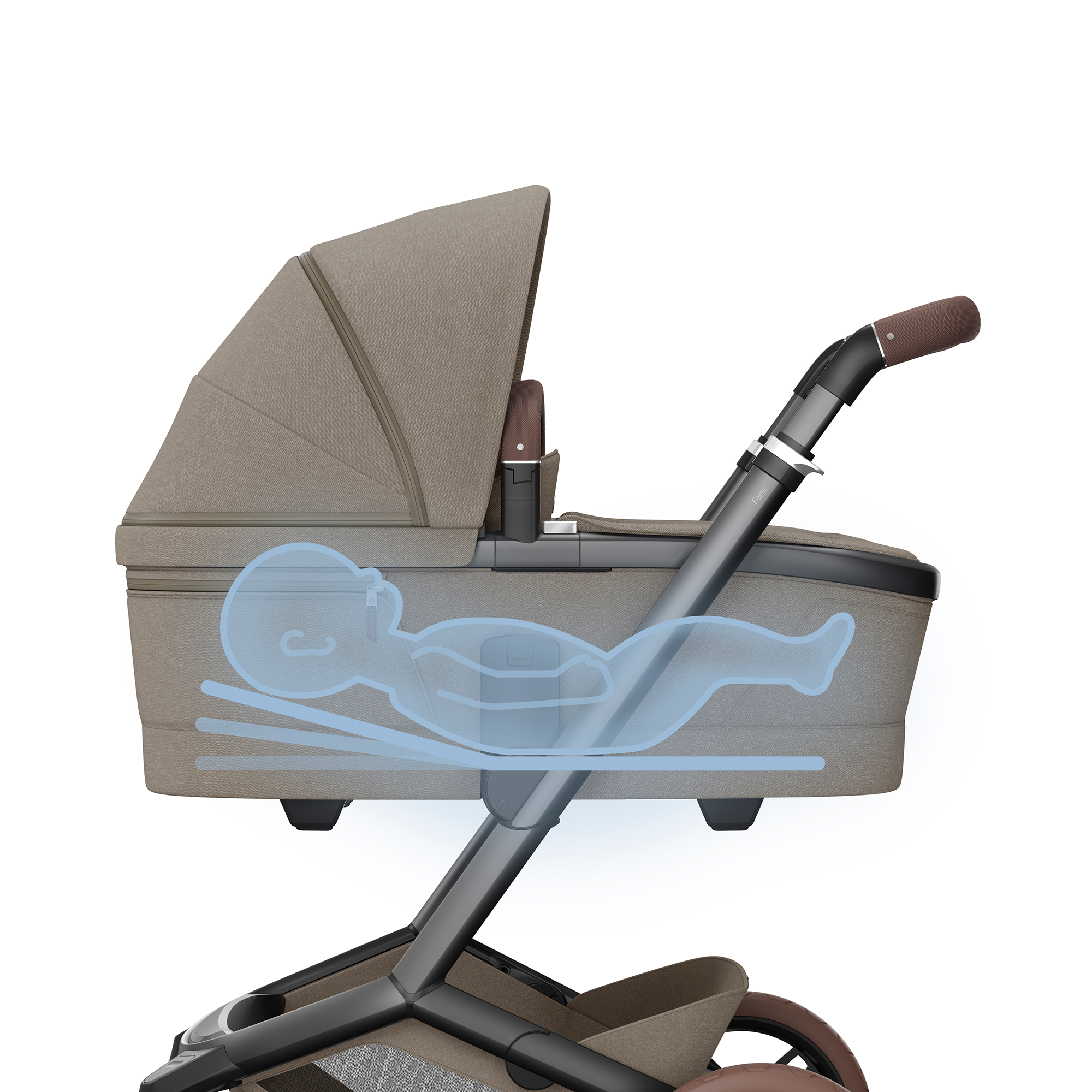 Tragewannen, MAXI-COSI Premium, Braun – Produktansicht