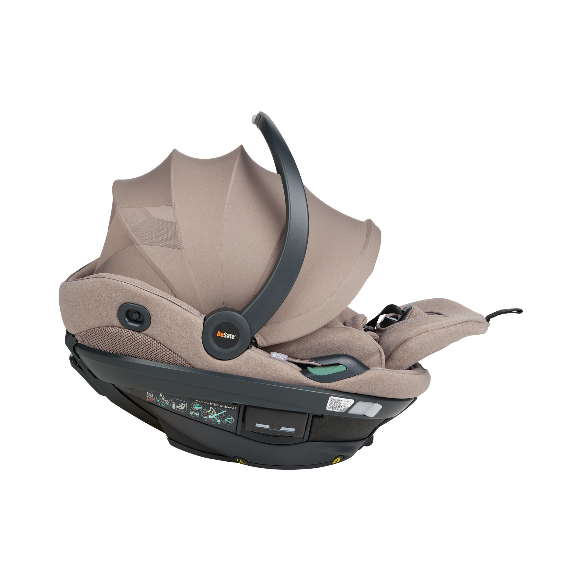 Babyschalen 0-13 kg, Gruppe 0+, BeSafe, Beige – Produktansicht