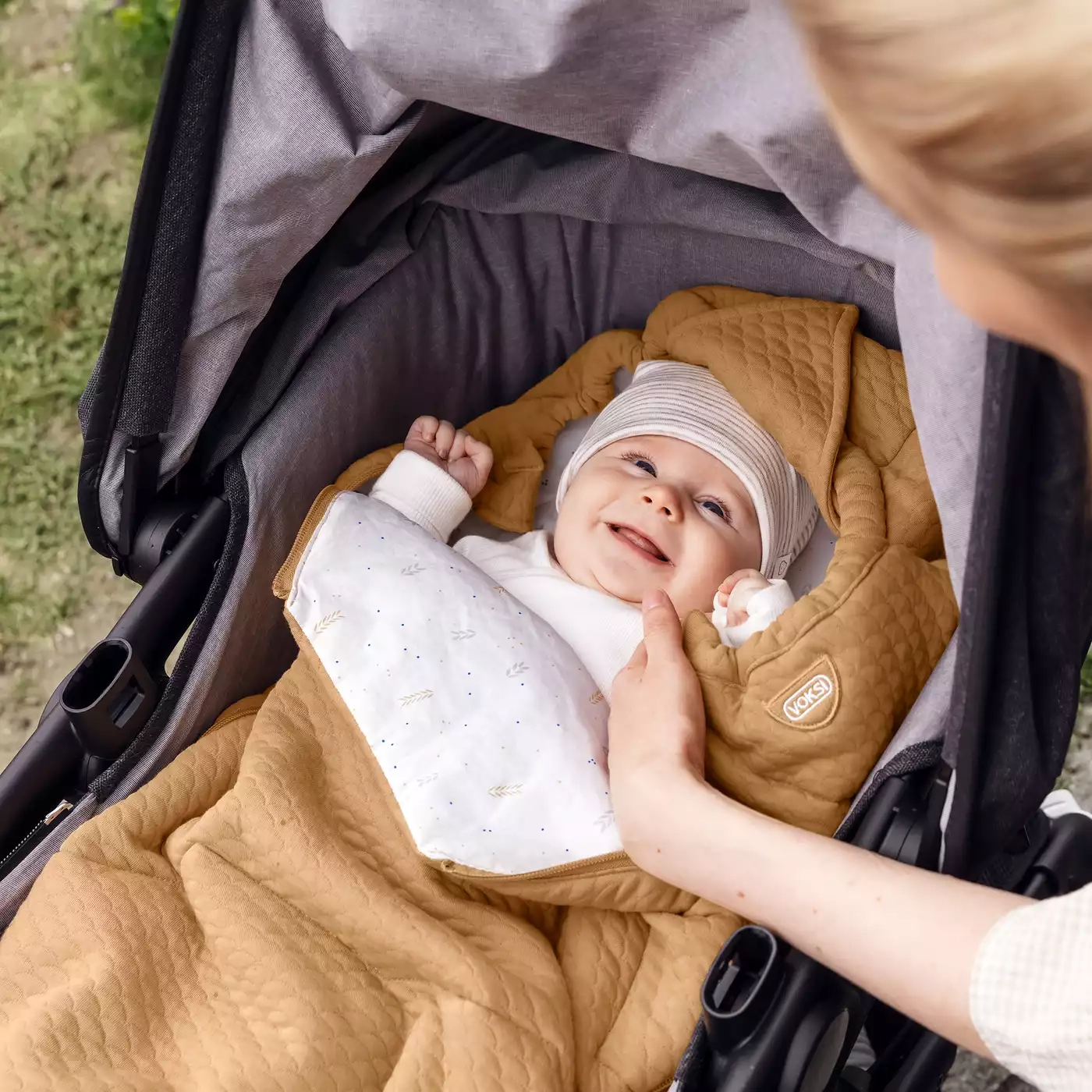 Fußsäcke & Decken, VOKSI, Beige – Produktansicht