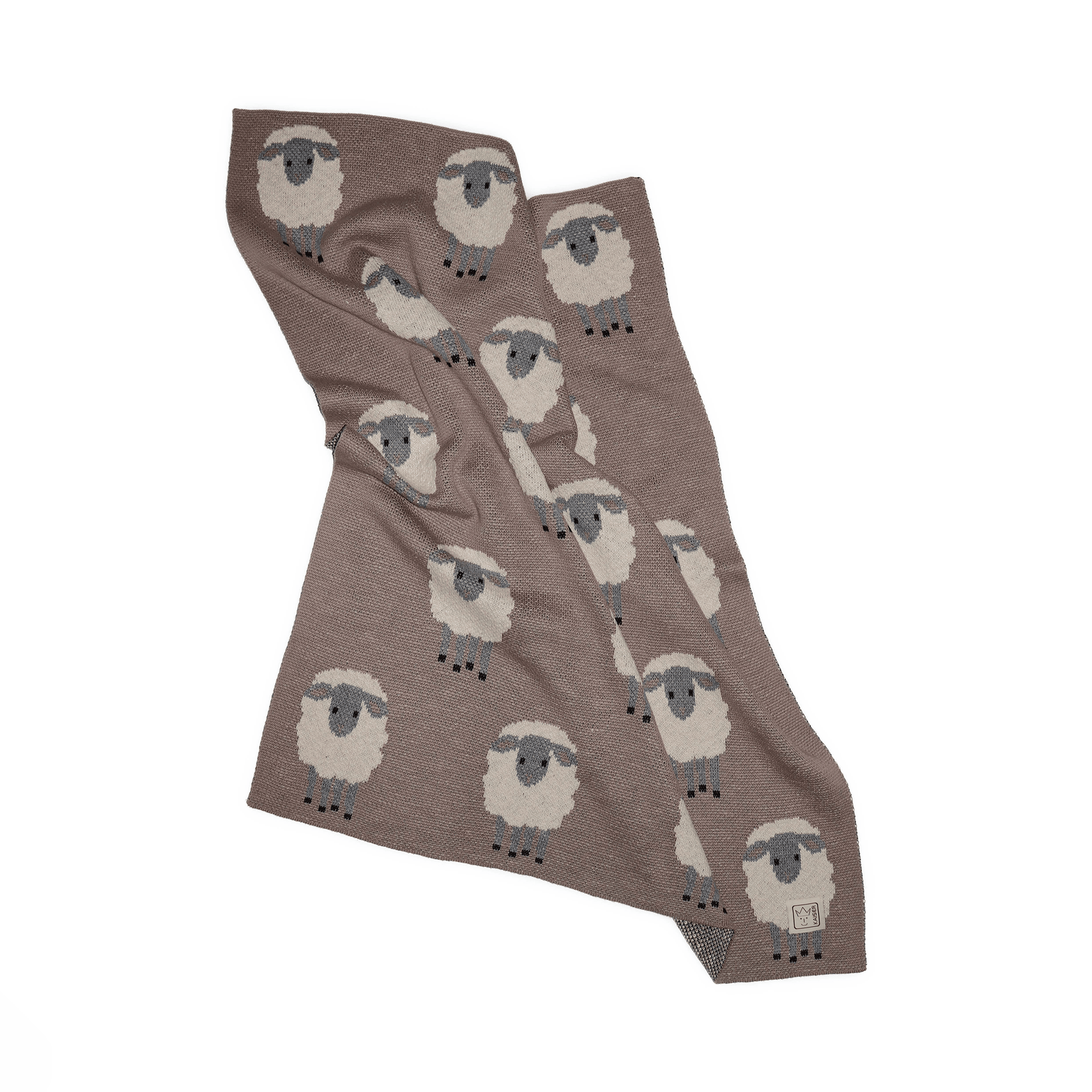 Strickdecken, KAISER, Braun – Produktansicht