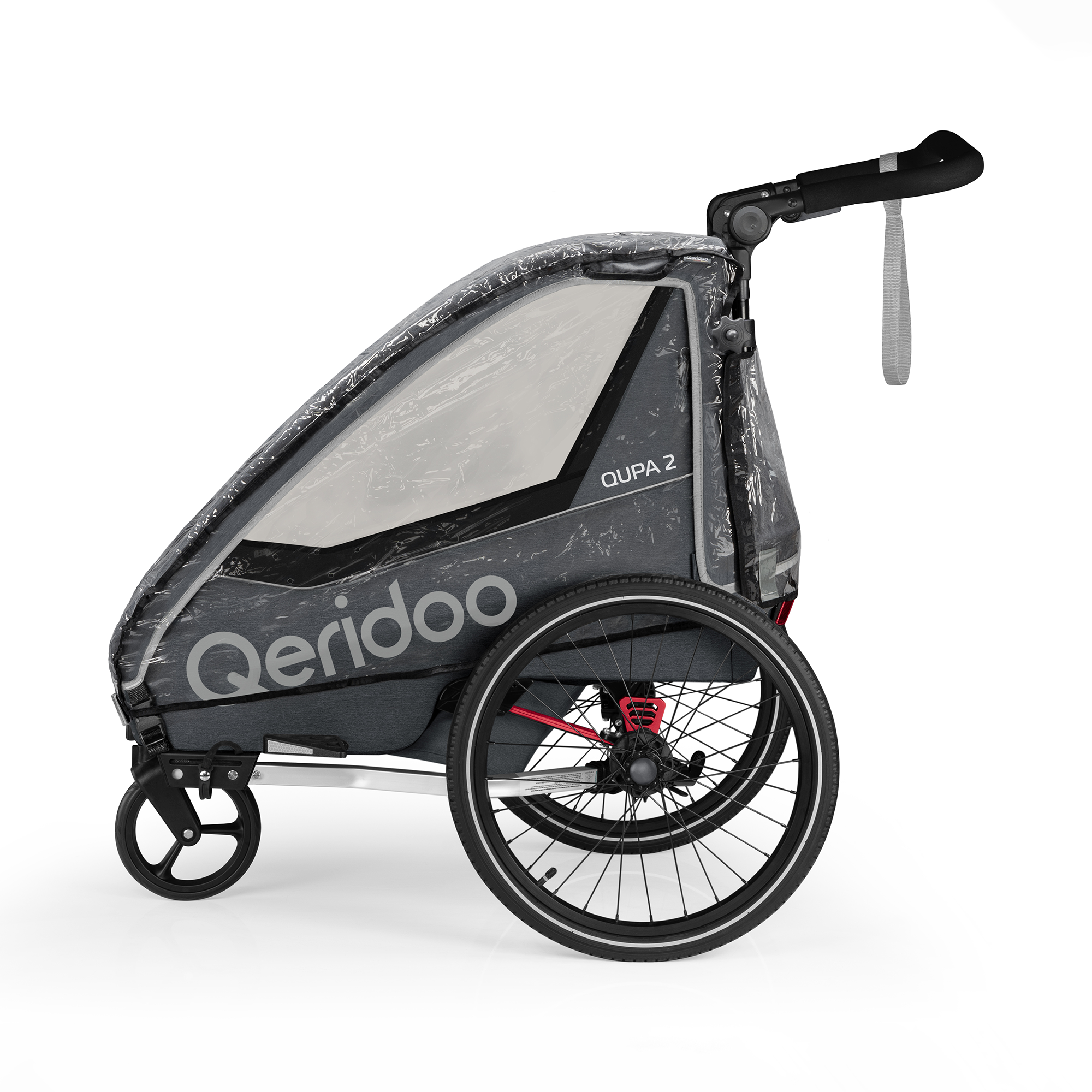 Fahrradanhänger Zubehör, Qeridoo, Transparent – Produktansicht