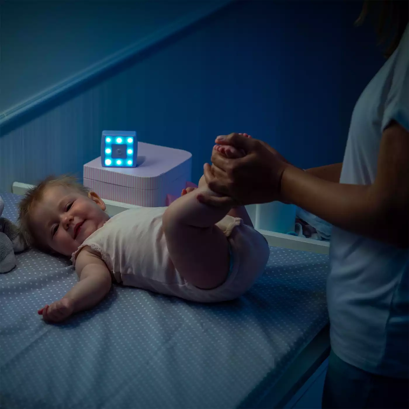 Nachtlichter, reer, Weiß – Produktansicht