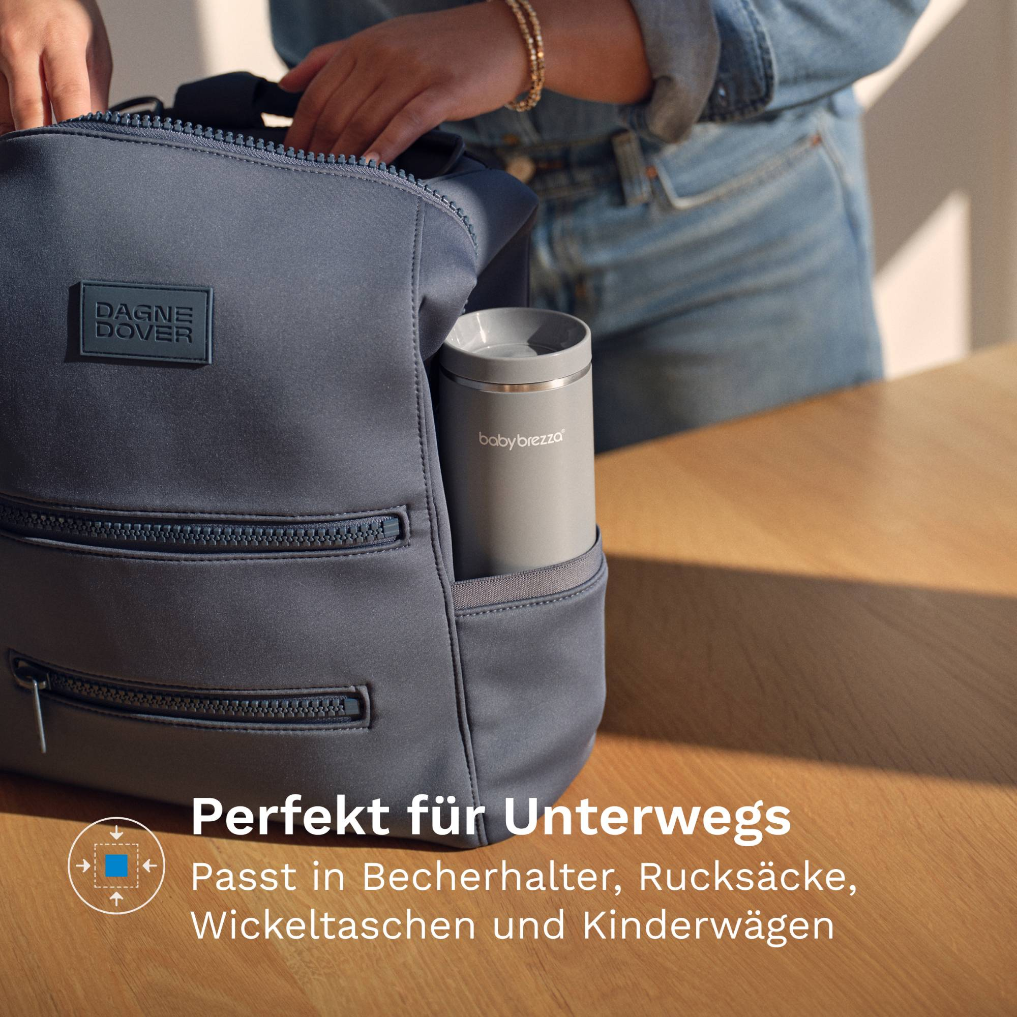 Babykostwärmer, babybrezza, Grau – Produktansicht