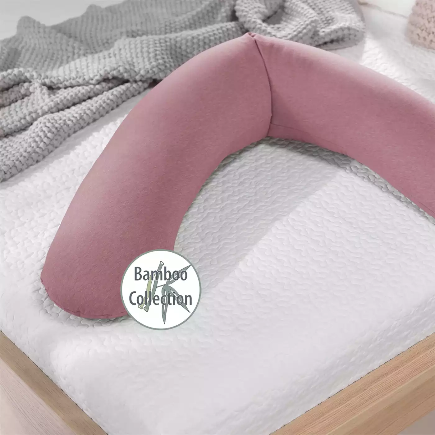 Stillkissen rosa & pink, THERALINE, Pink – Besonderheit: inkl. Bezug aus Bambus-Jersey