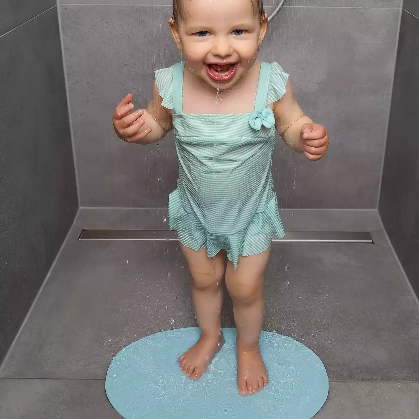 MyHappyBath Mat - Baby-Badewannenmatte reer Blau 2000582124604 2