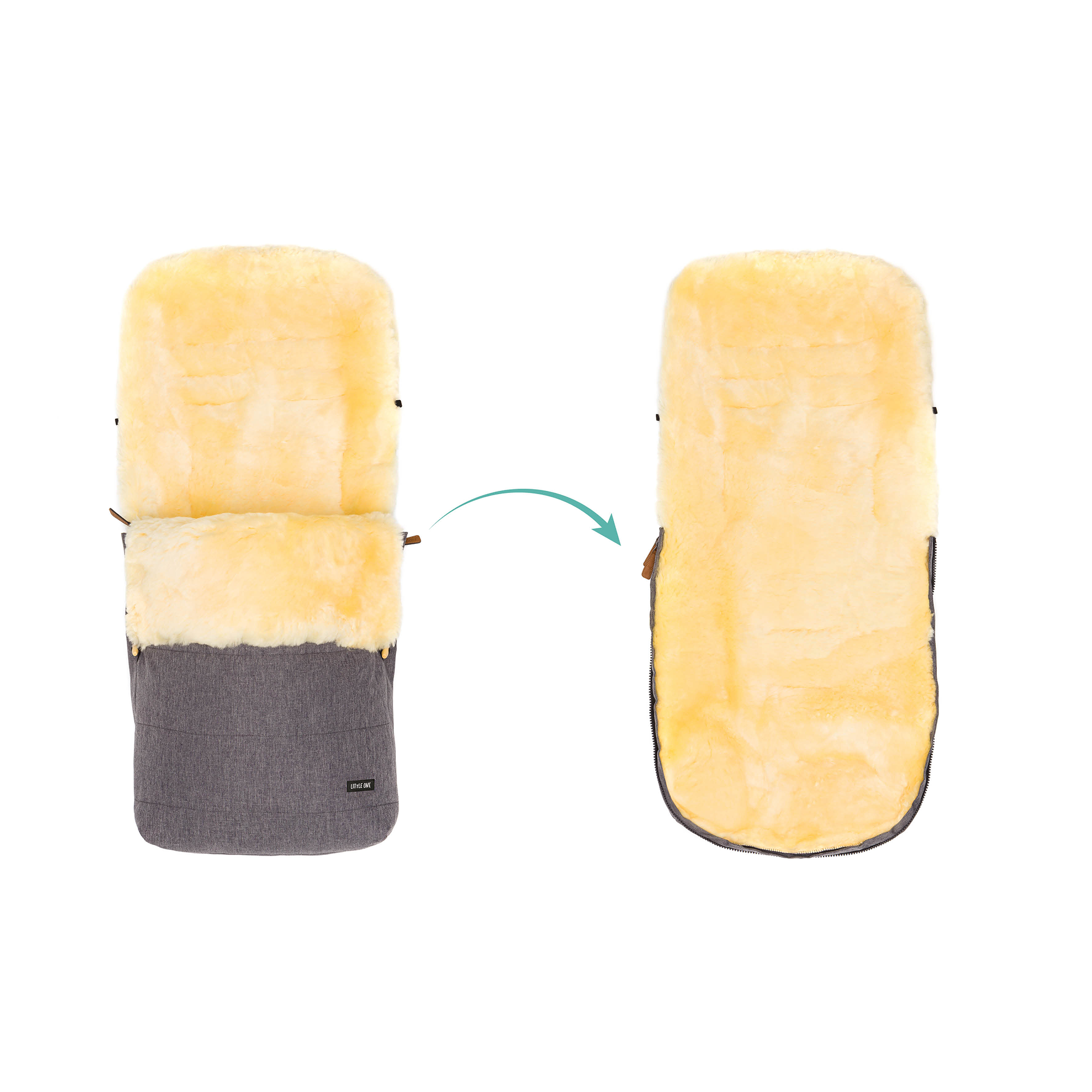 Fußsäcke & Decken, LITTLE ONE, Grau – Produktansicht
