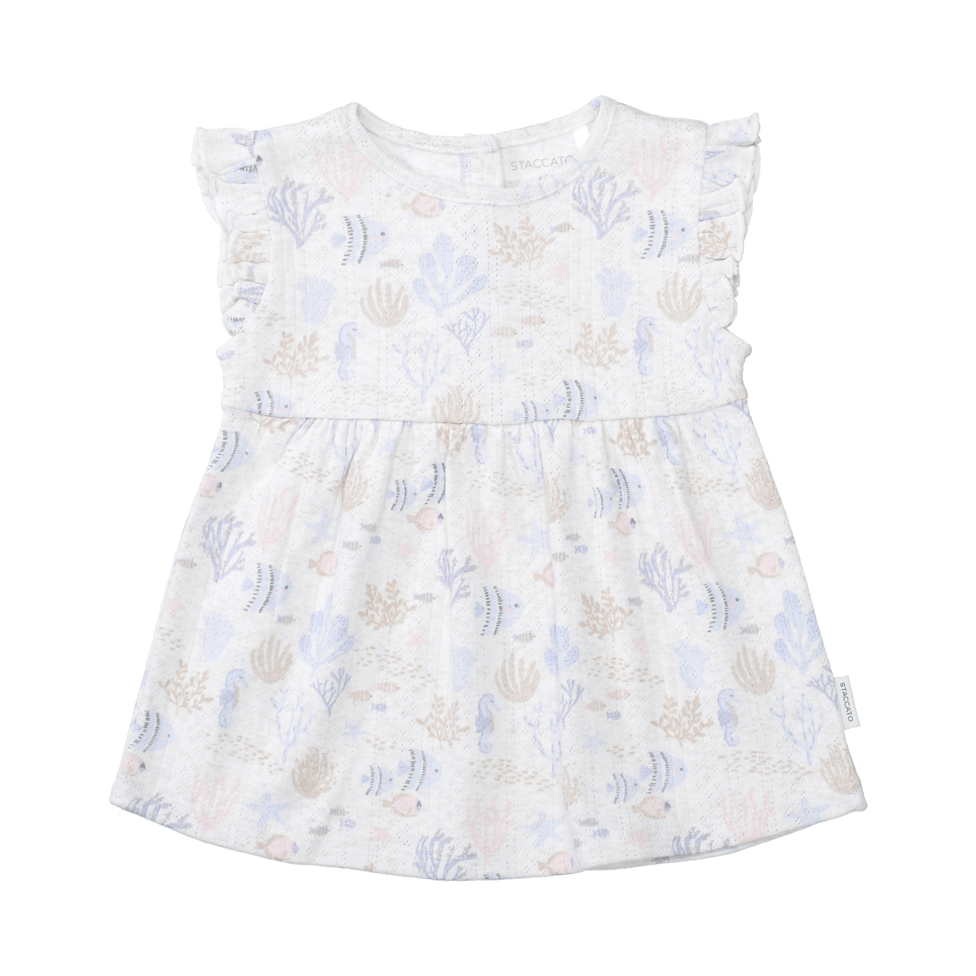 Kurzarmshirts, STACCATO, Beige – Besonderheit: aus 95% Baumwolle